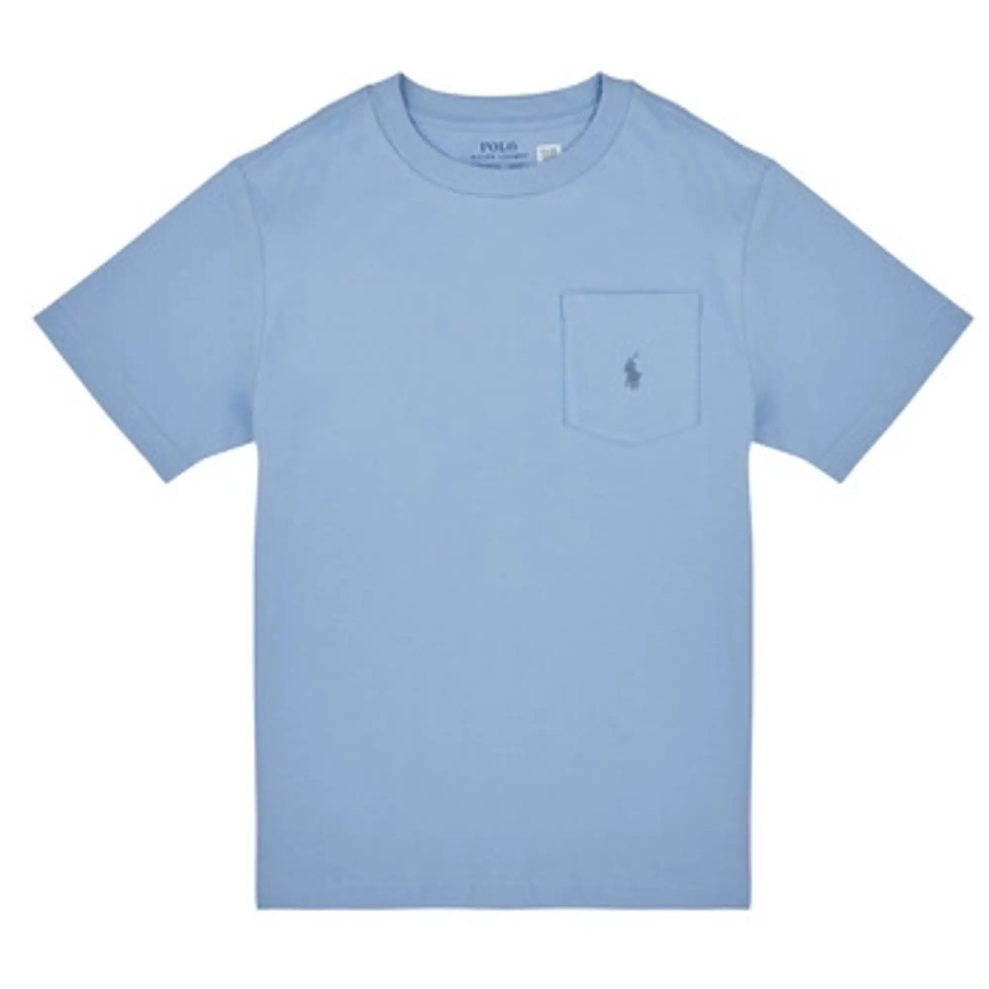 Polo Ralph Lauren  SS POCKET TEE  girls's Children's T shirt in Blue