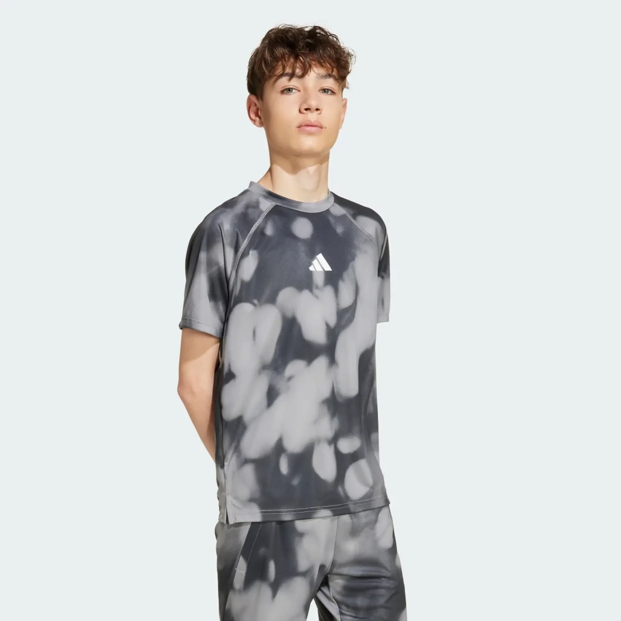 adidas Training T-Shirt With Allover Graphic Kids