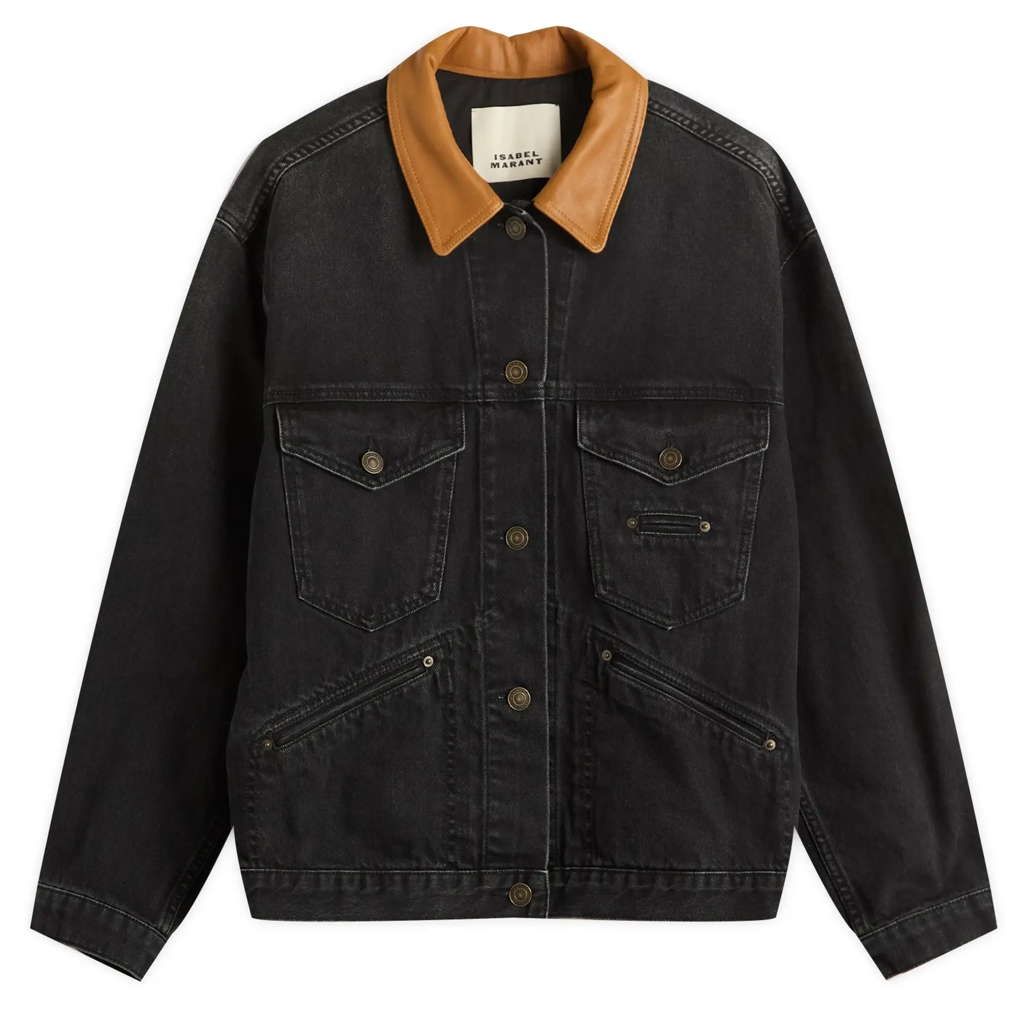 Isabel Marant Women's Petunia Denim Jacket Faded Black