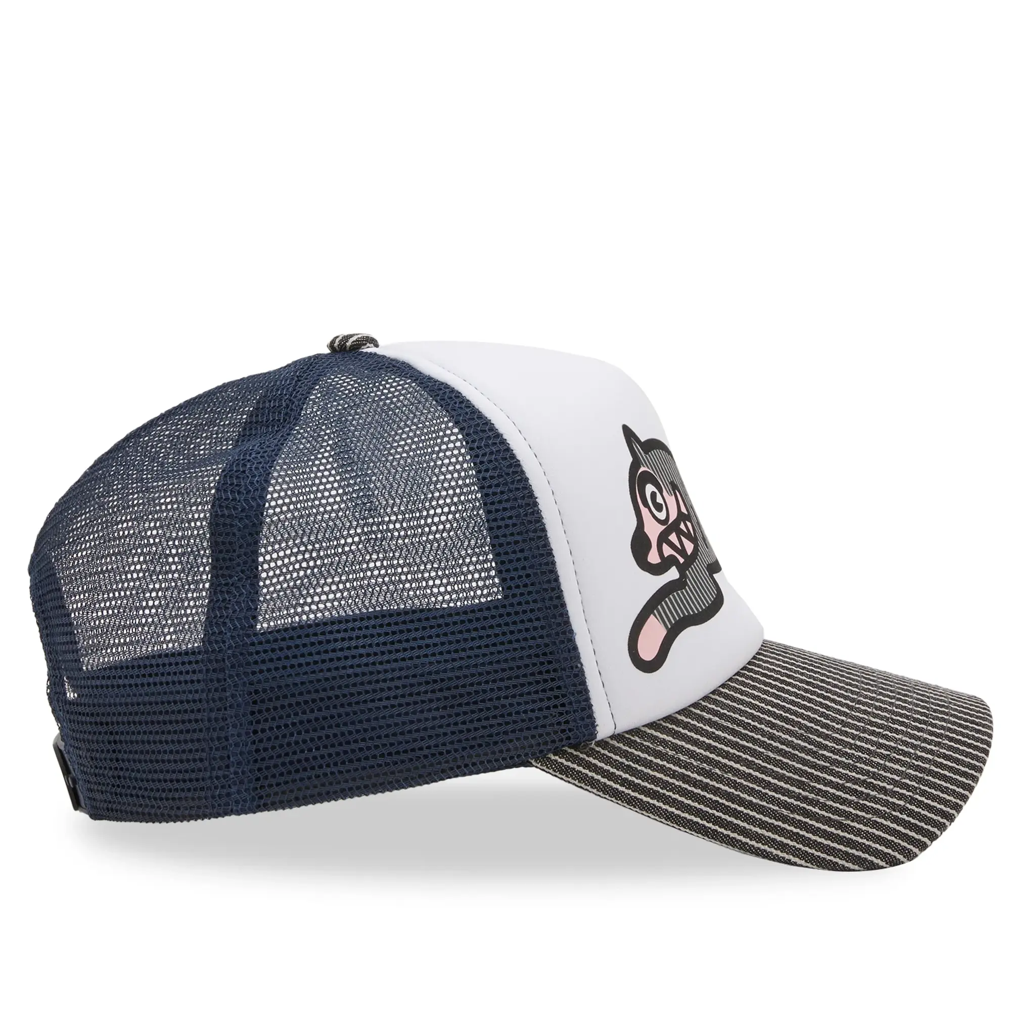 END. x ICECREAM Hickory Running Dog Trucker Cap Navy/White