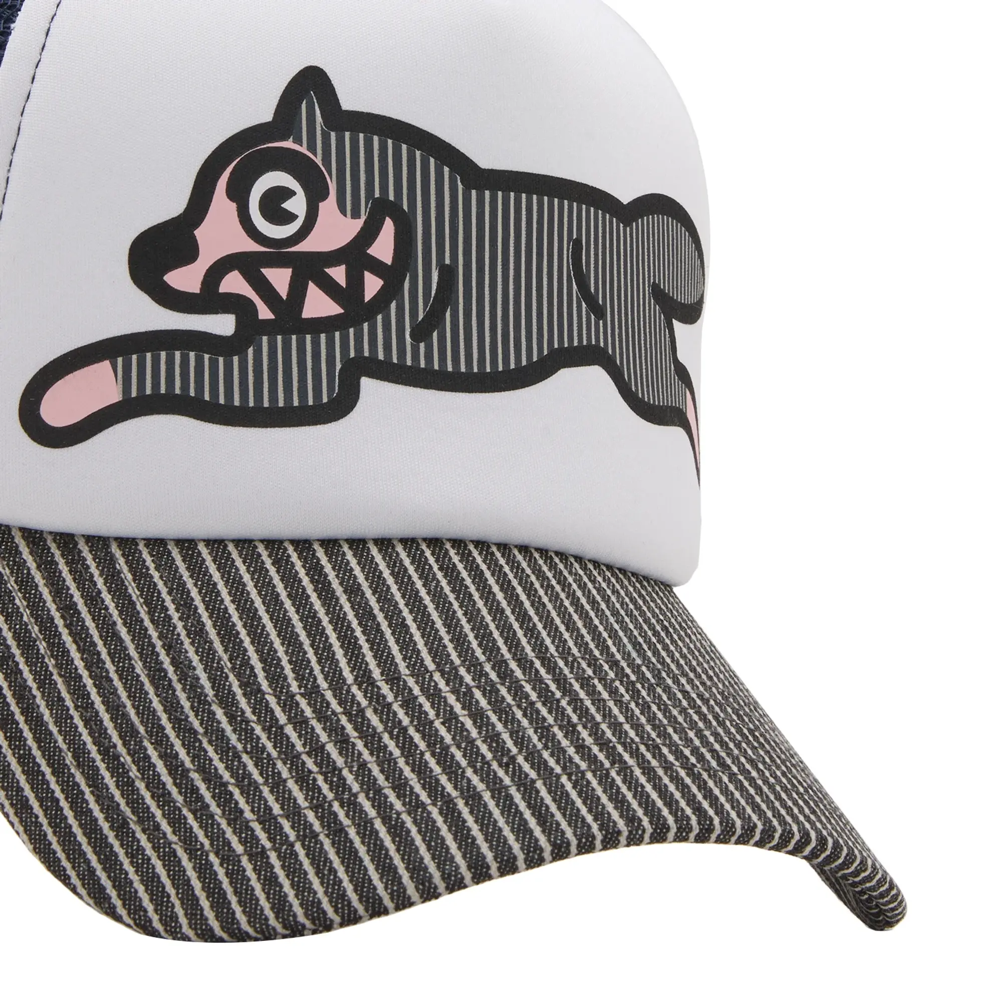 END. x ICECREAM Hickory Running Dog Trucker Cap Navy/White