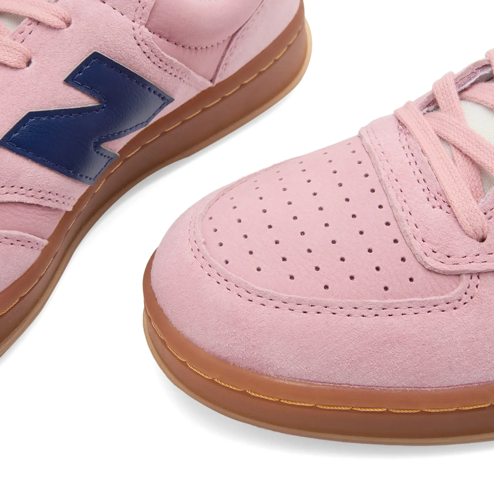 New Balance Men's T500 in Pink/Blue Suede/Mesh