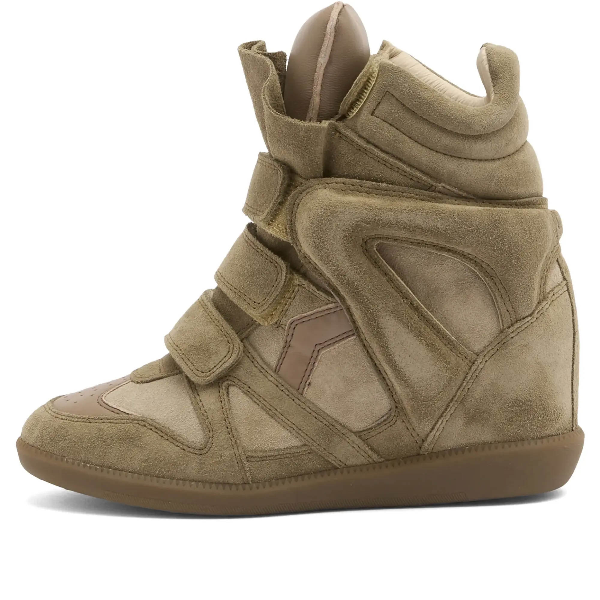 Isabel Marant Women's Bekett High Top Sneakers Taupe