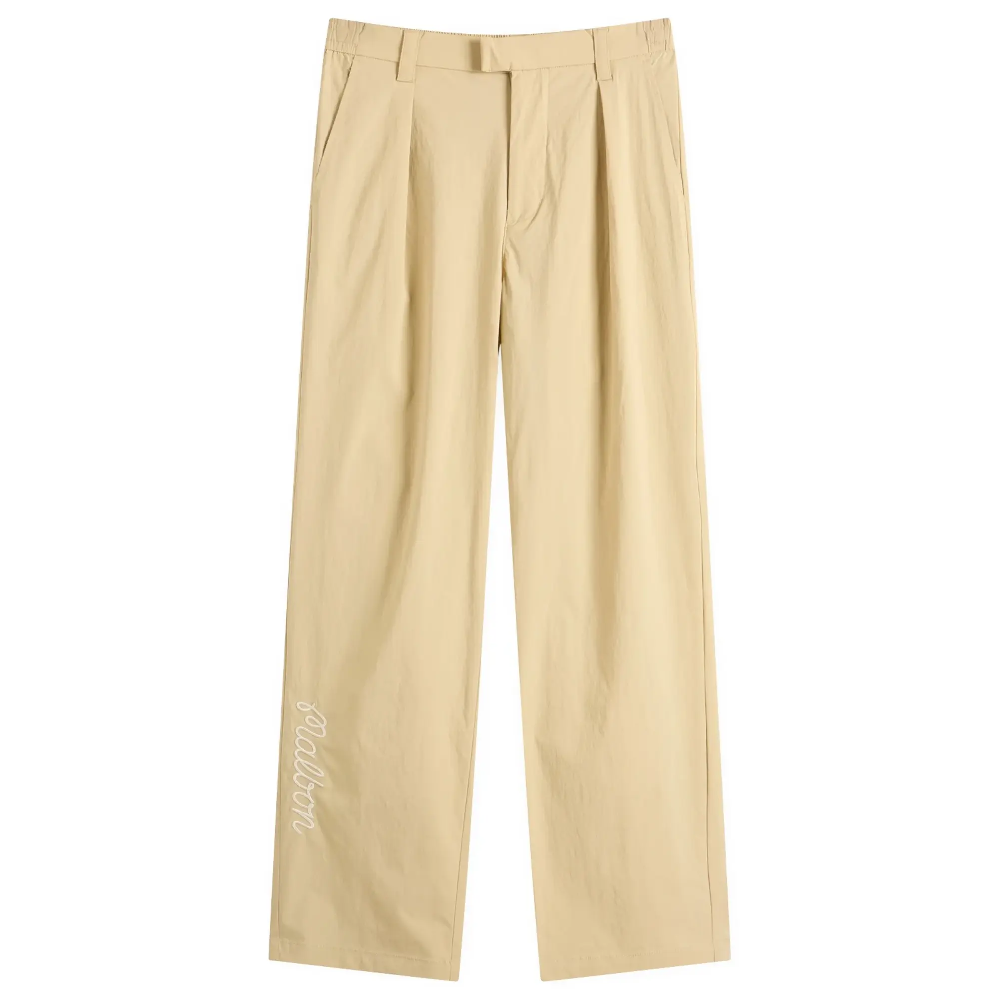 Malbon Men's Magnolia Pleated Pant Pale Khaki