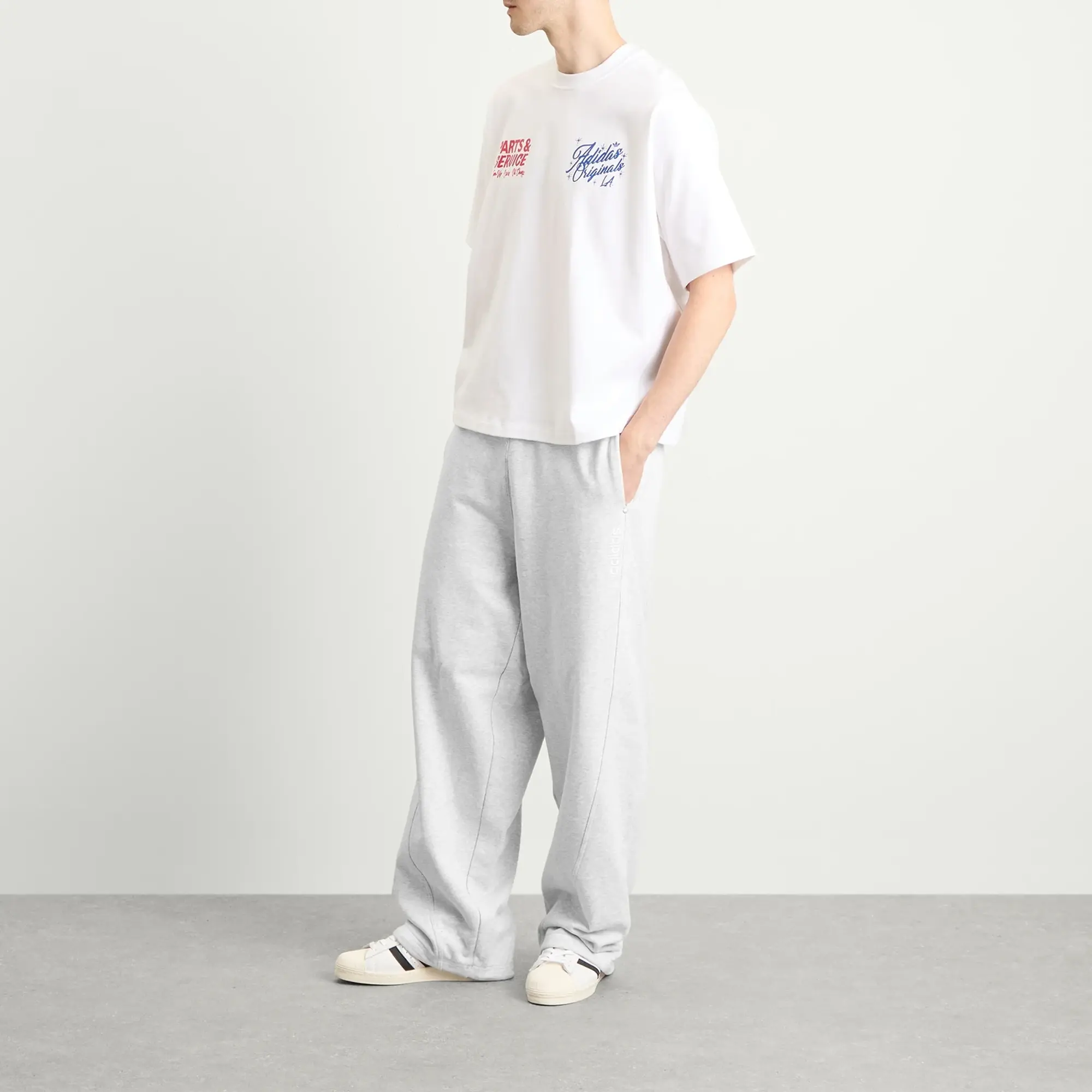Adidas Men's OG LA Sweat Pant Light Grey Heather