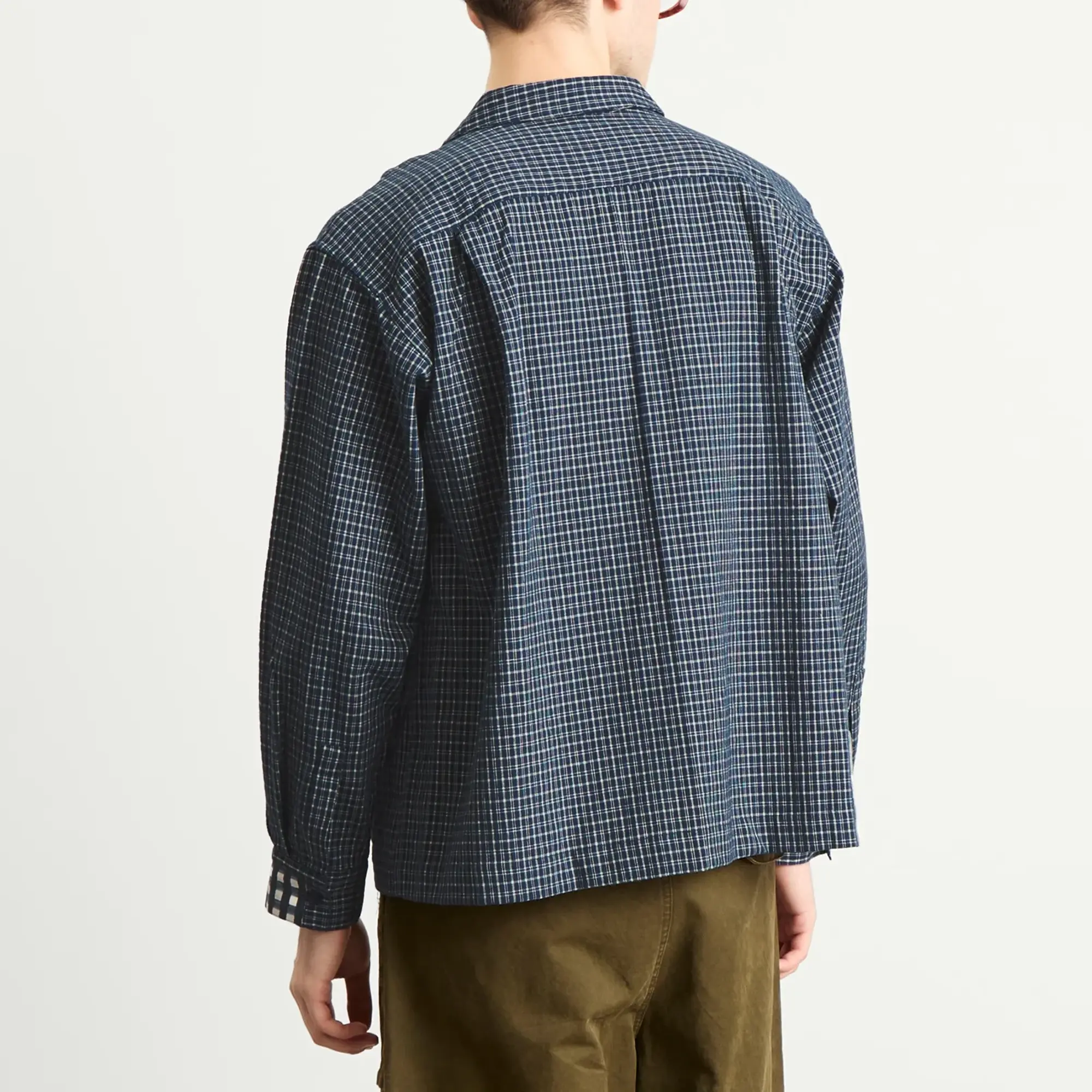 Story mfg. Men's PA Shirt Indigo Picnic
