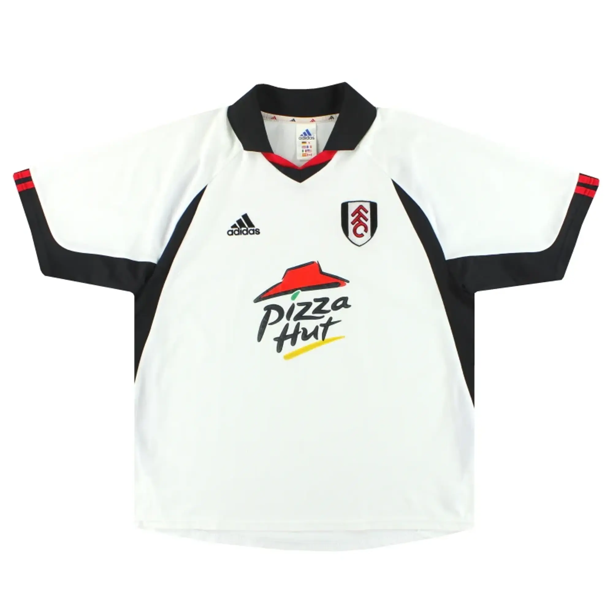 2001-02 Fulham adidas Home Shirt L - Fulham / Very Good / Large