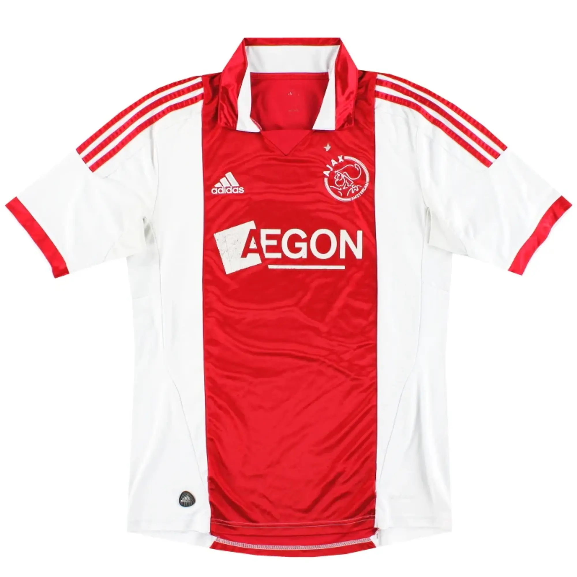 2011-12 Ajax adidas Home Shirt L - Ajax / Excellent / Large