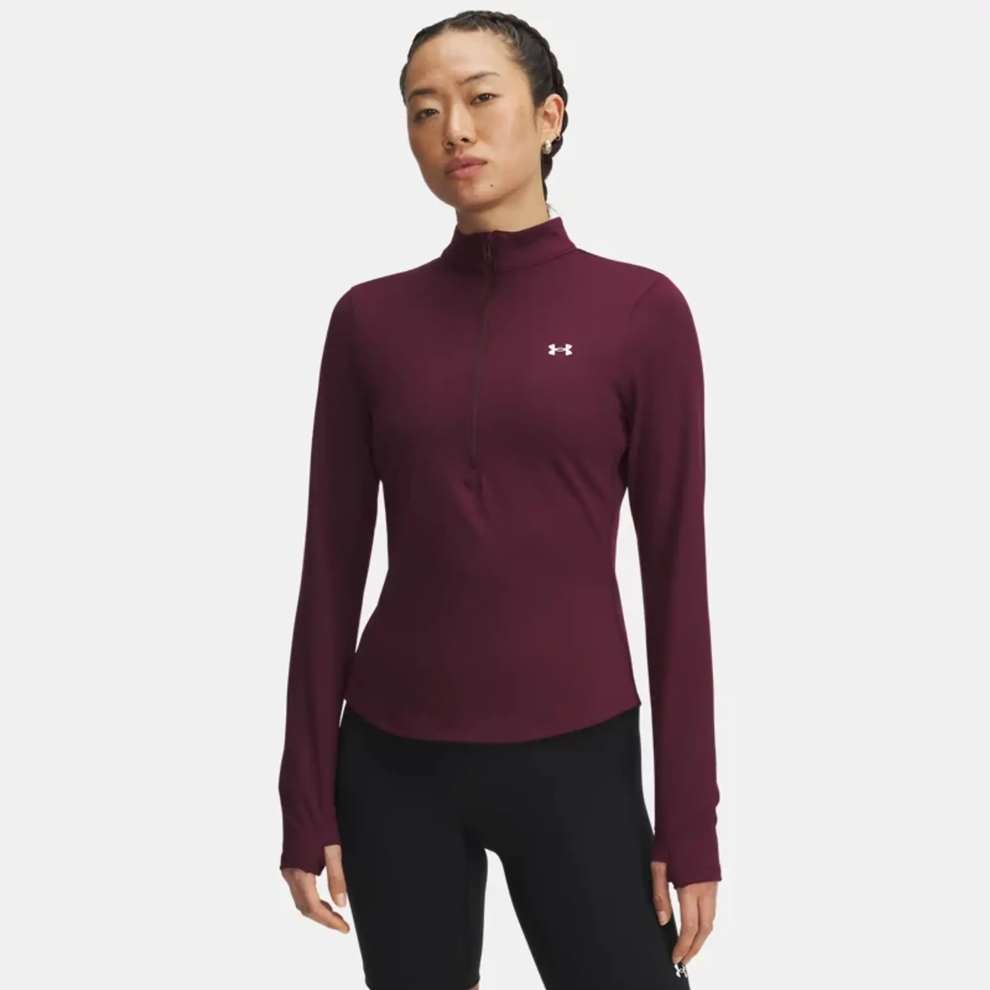 Under Armour  Motion Women's ½ Zip Dark Maroon / White L