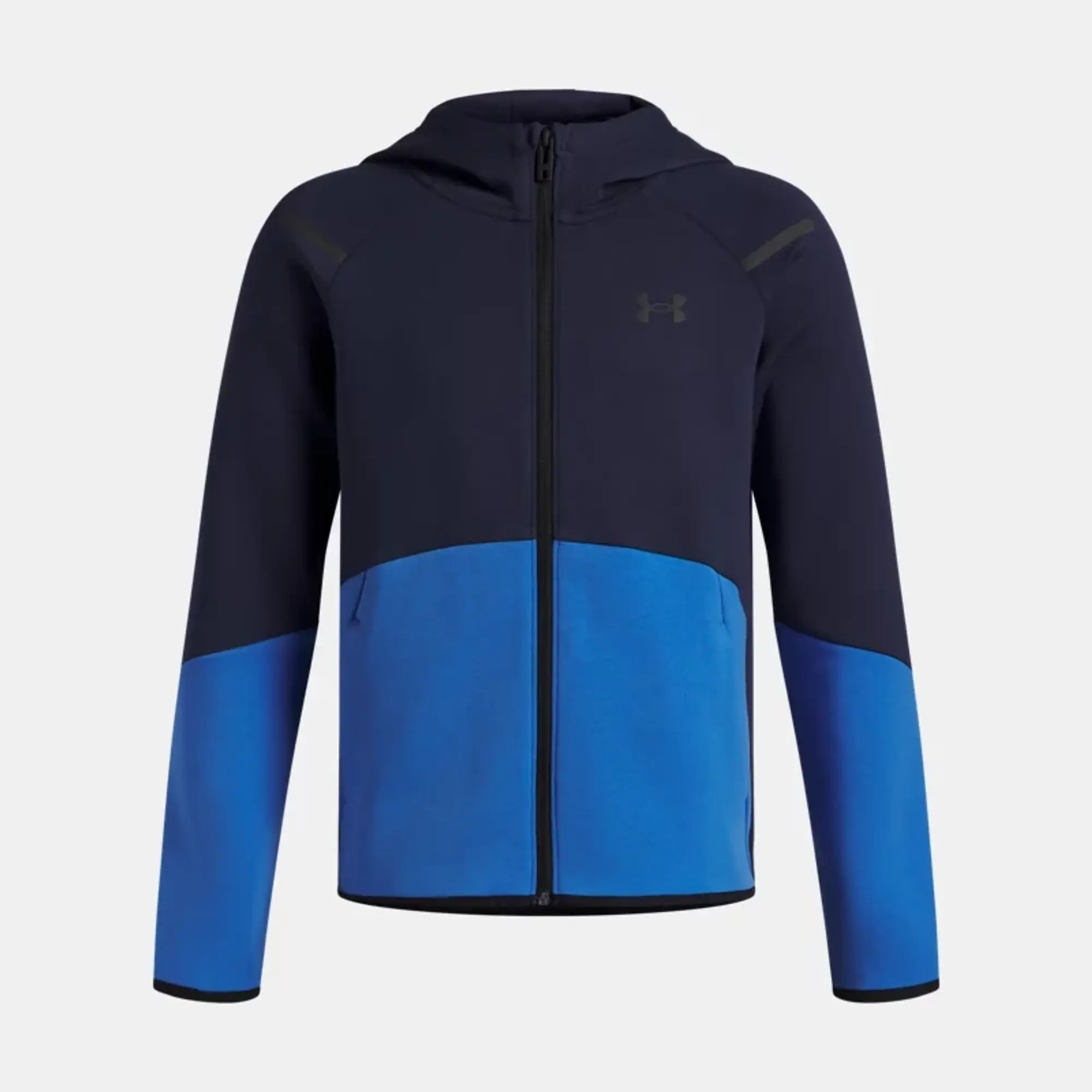 Under Armour  Unstoppable Fleece Boys' Full-Zip Washed Navy / Blue Atlantis / Black YLG (59 - 63 in)