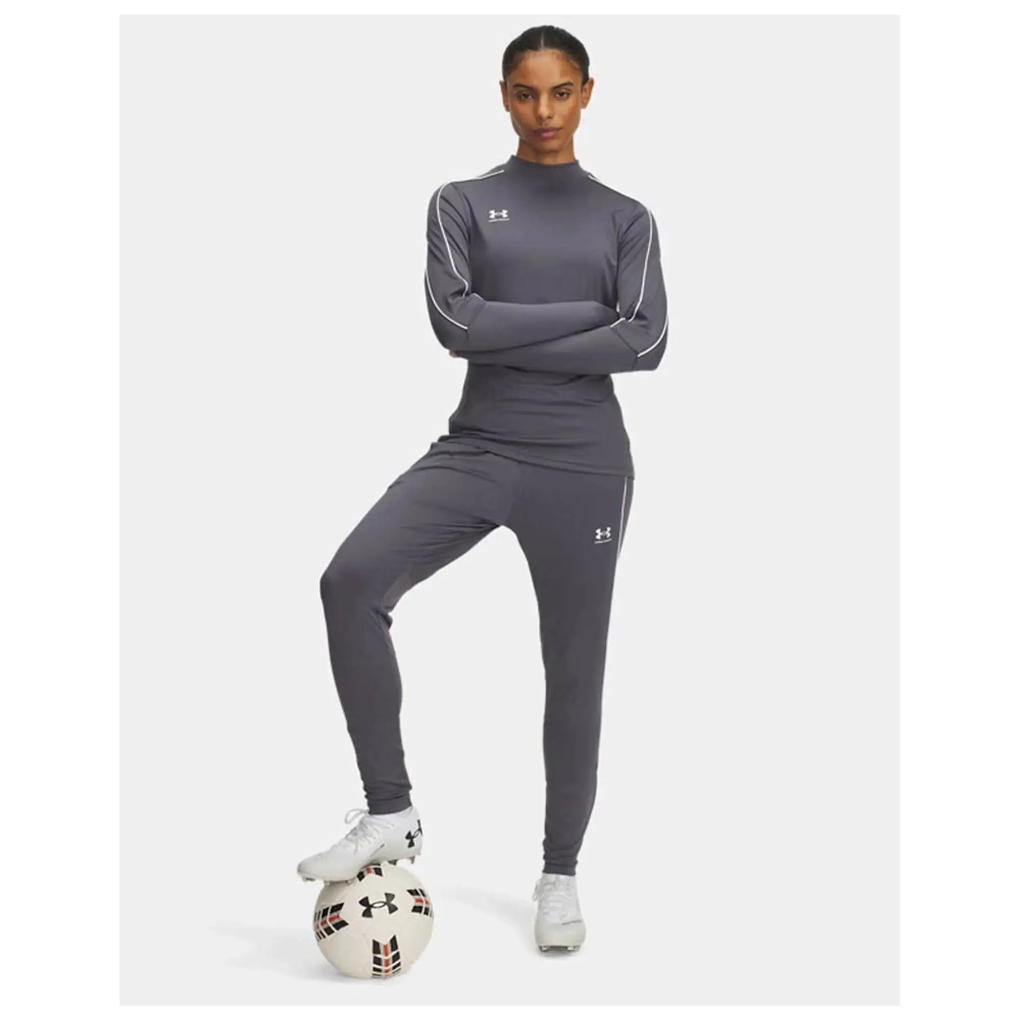 Under Armour  Challenger Training Women's Pants Castlerock / White L