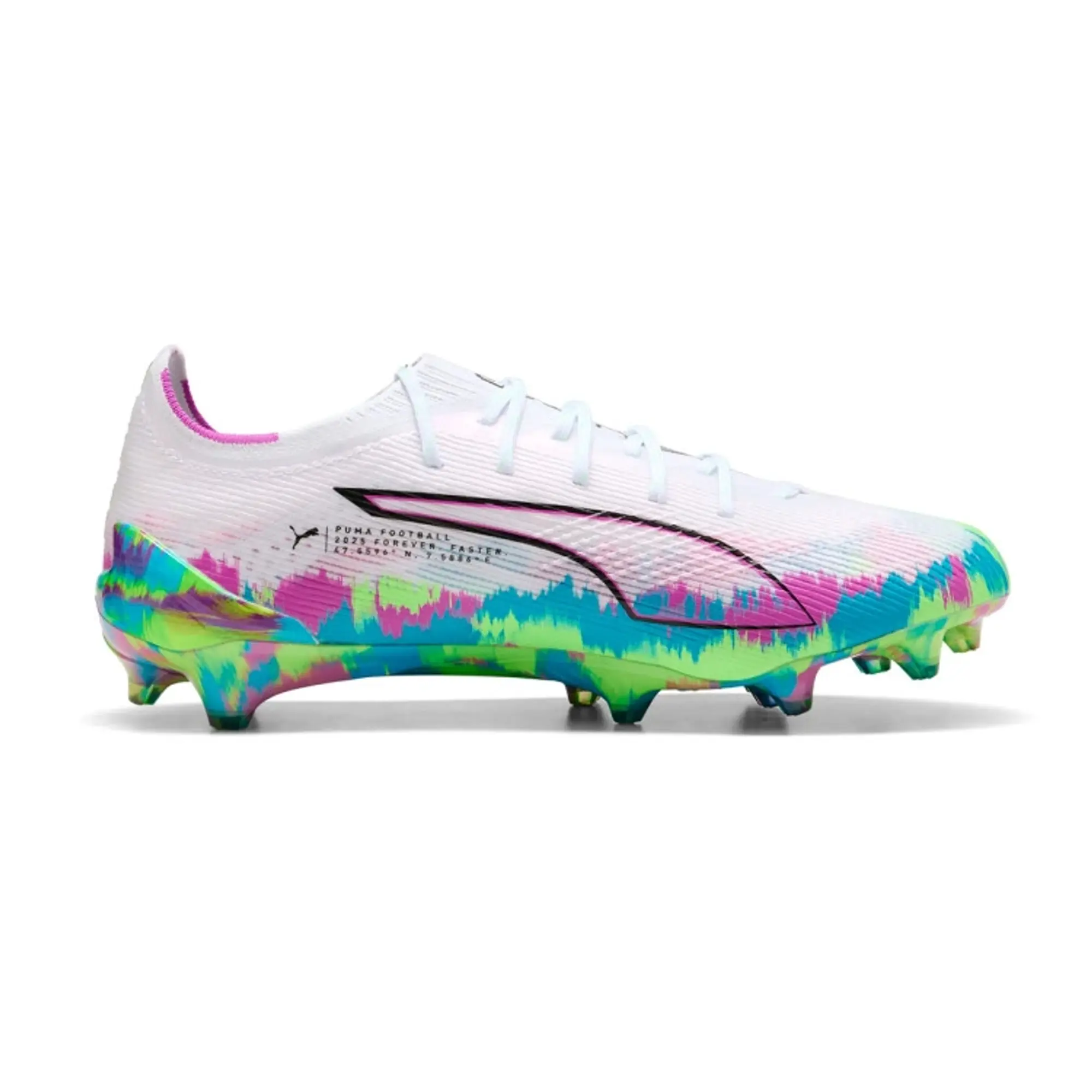 PUMA Ultra 6 Ultimate FG Football Boots Women, White/Fizzy Apple/Bright Aqua