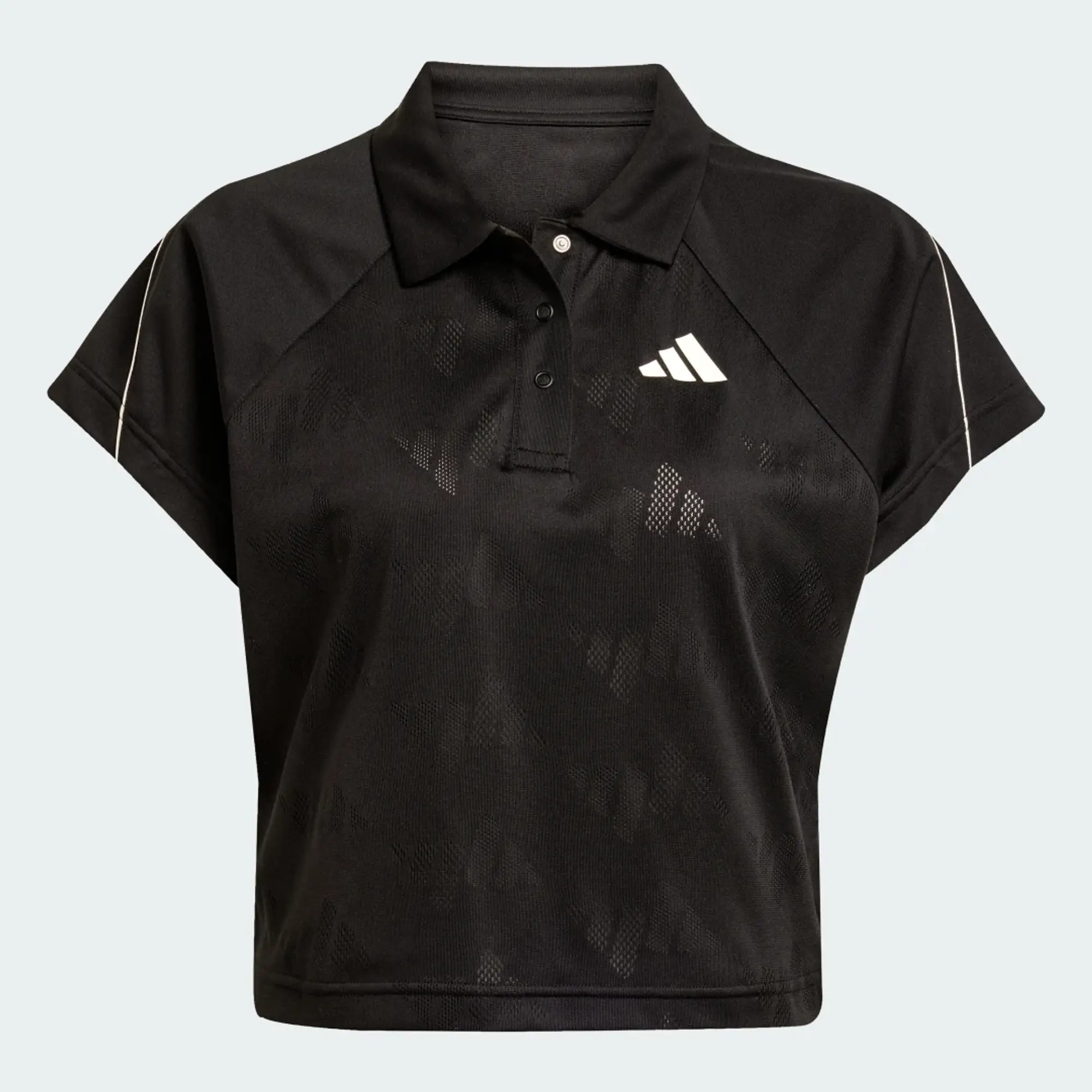 adidas Stadium 3-Stripes Tennis Inspired Jacquard Polo Shirt T-Shirt
