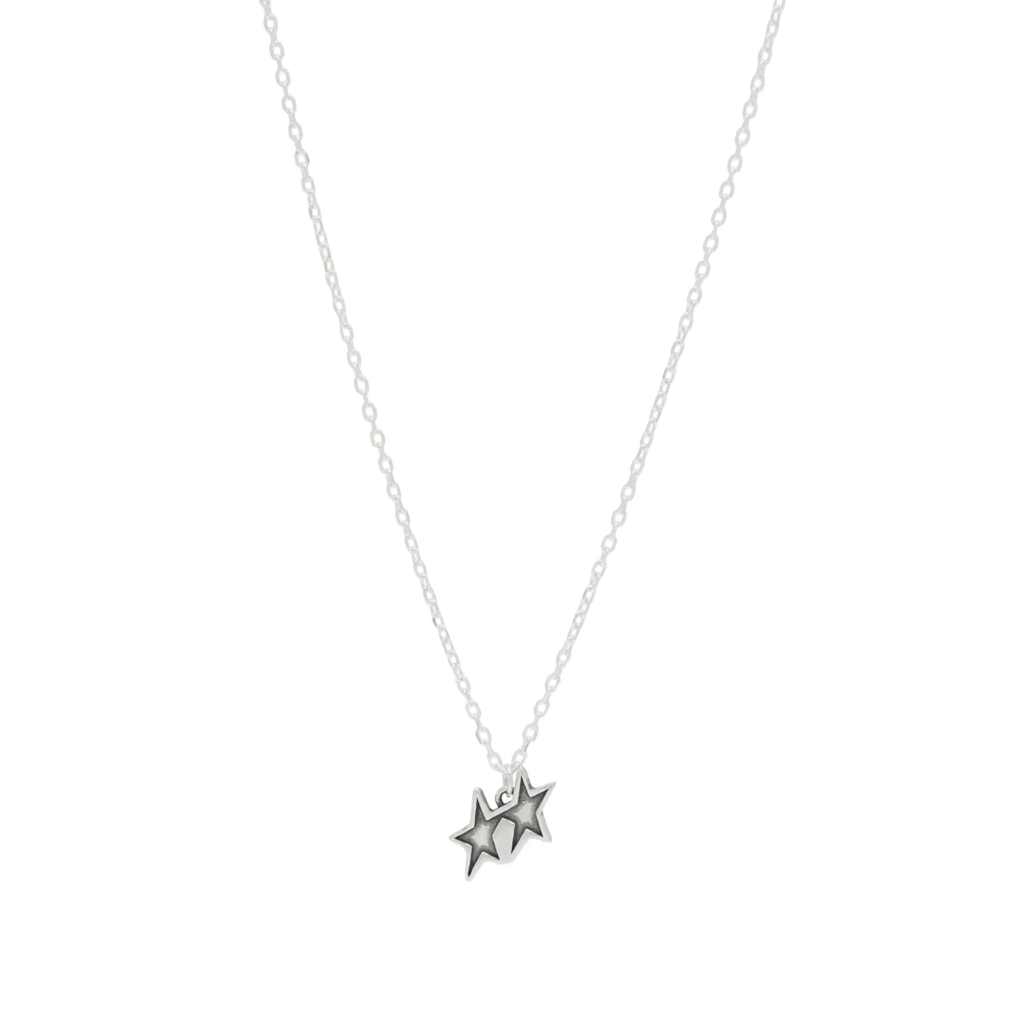 TwoJeys Men's Tilted Necklace Silver