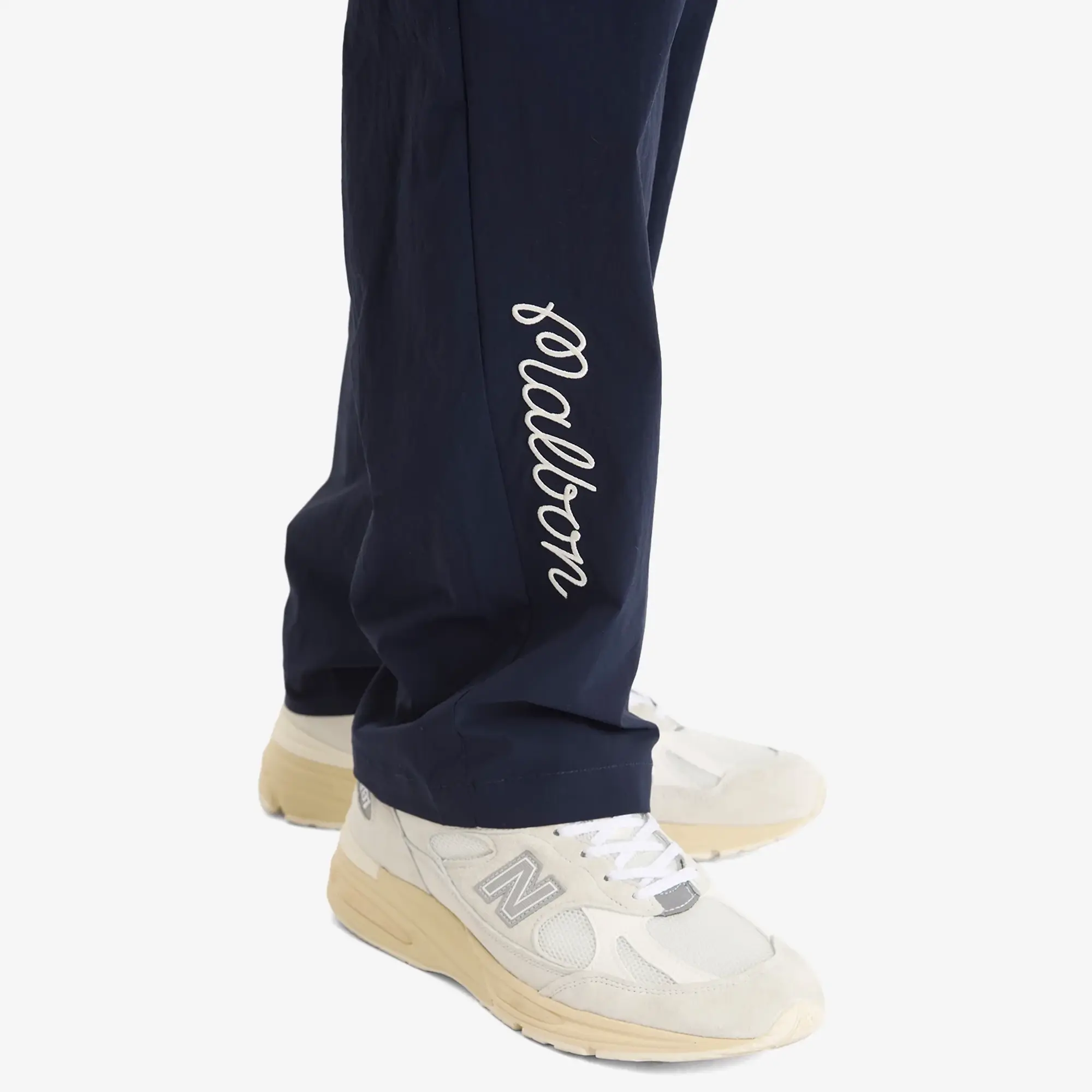 Malbon Men's Magnolia Pleated Pant Navy