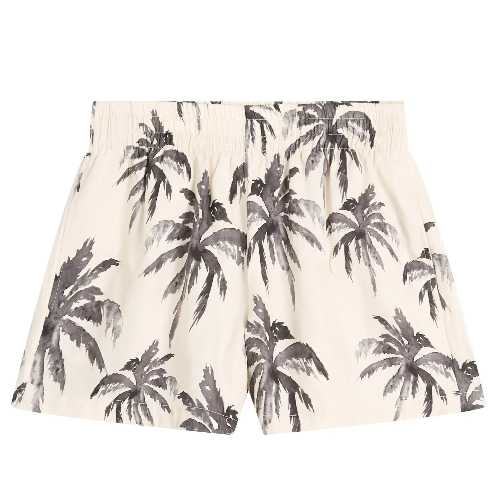 Anine Bing Women's Kam Palm Shorts Black Palm
