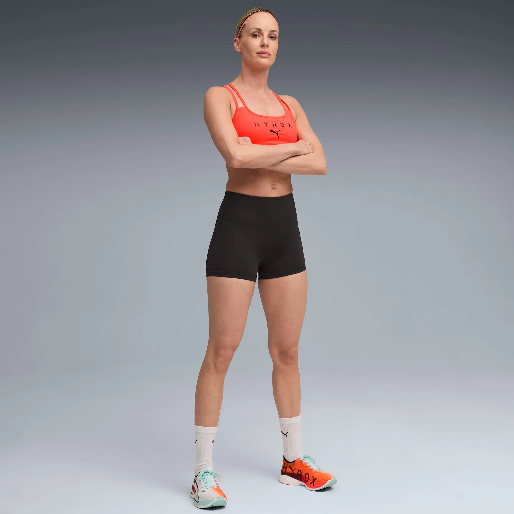 PUMA x HYROX Short Tights Women, Black, size 3XL