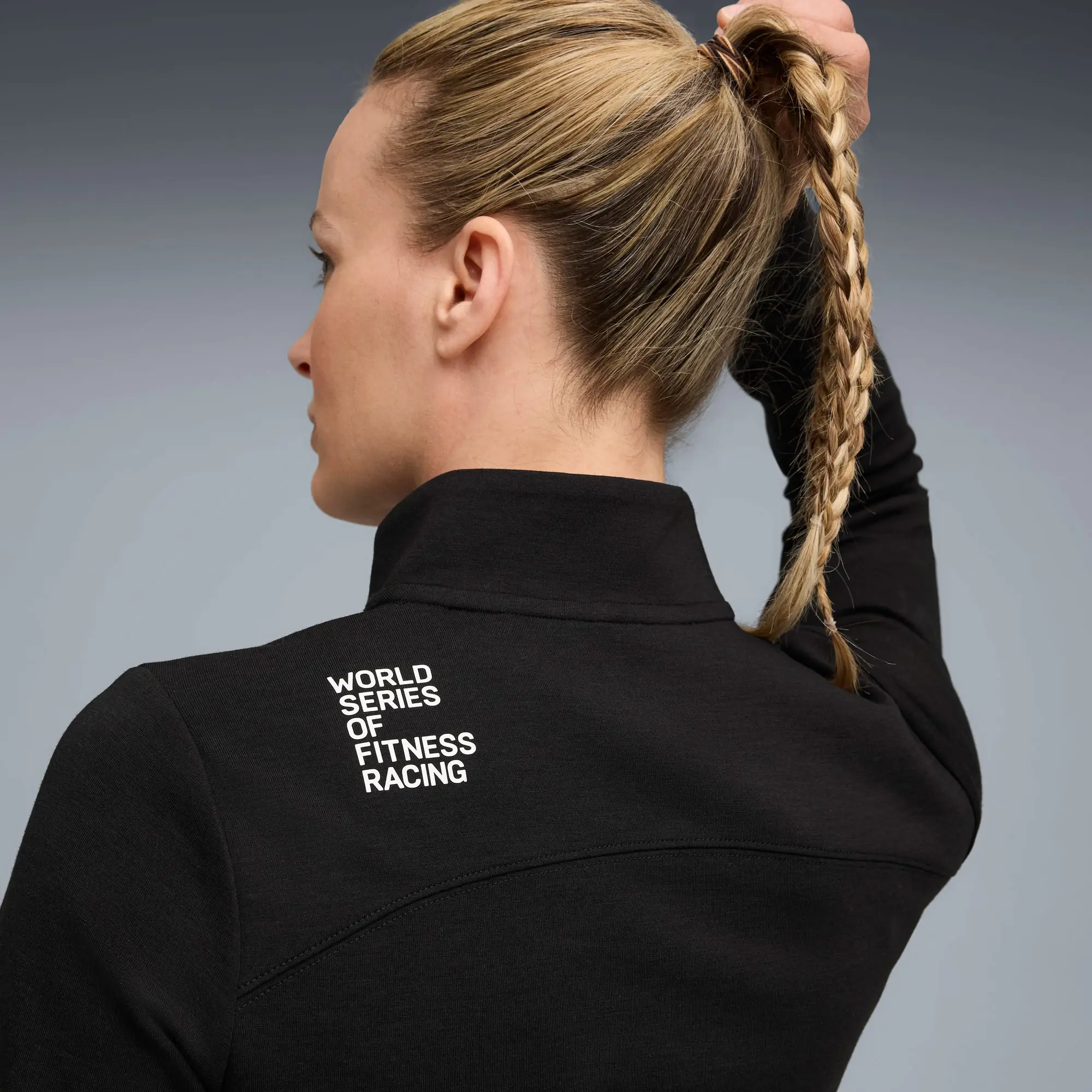 PUMA x HYROX Cloudspun Quarter-Zip Top Women, Black, size 3XL
