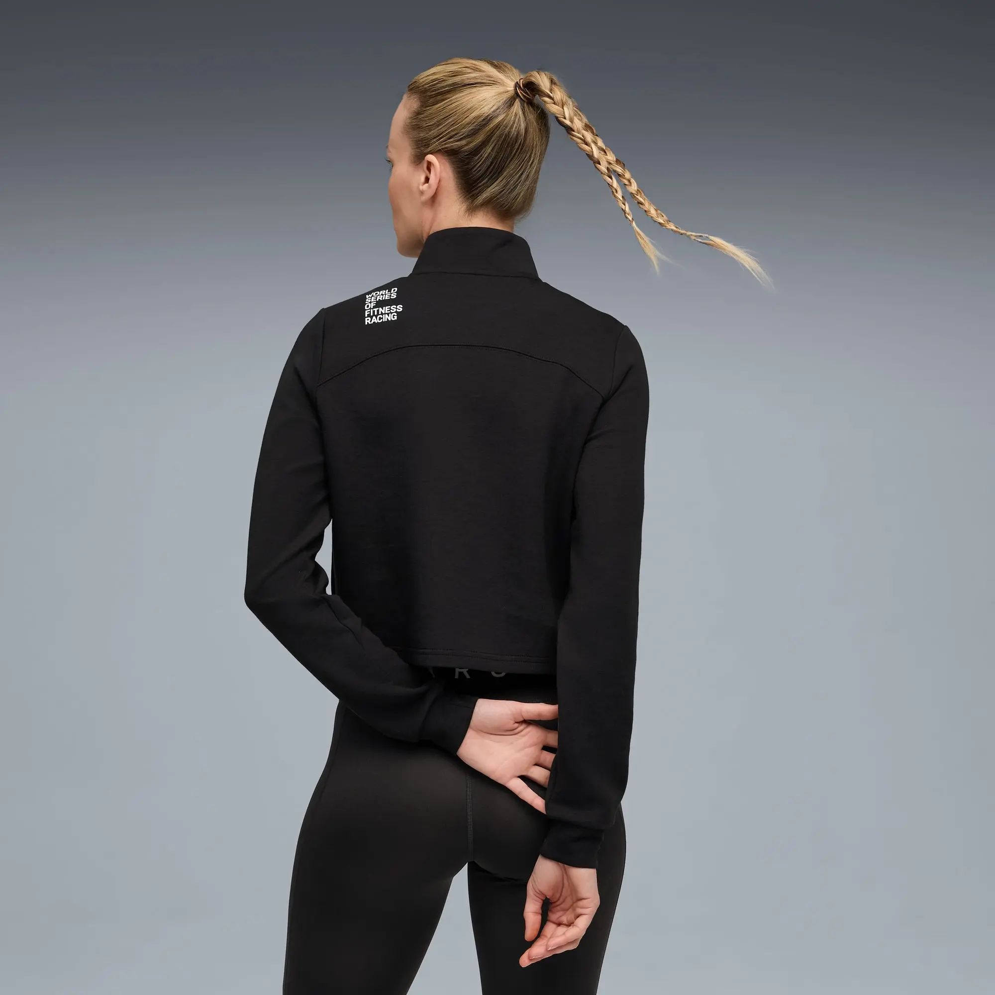 PUMA x HYROX Cloudspun Quarter-Zip Top Women, Black, size 3XL