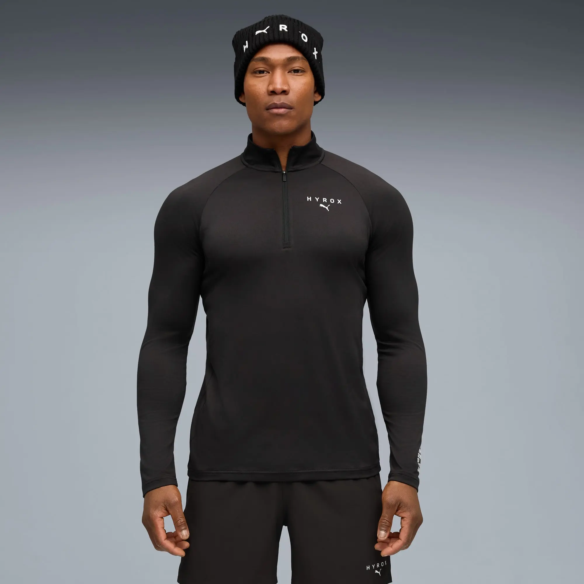 PUMA x HYROX Quarter-Zip Top Shirt Men, Black, size 3XL