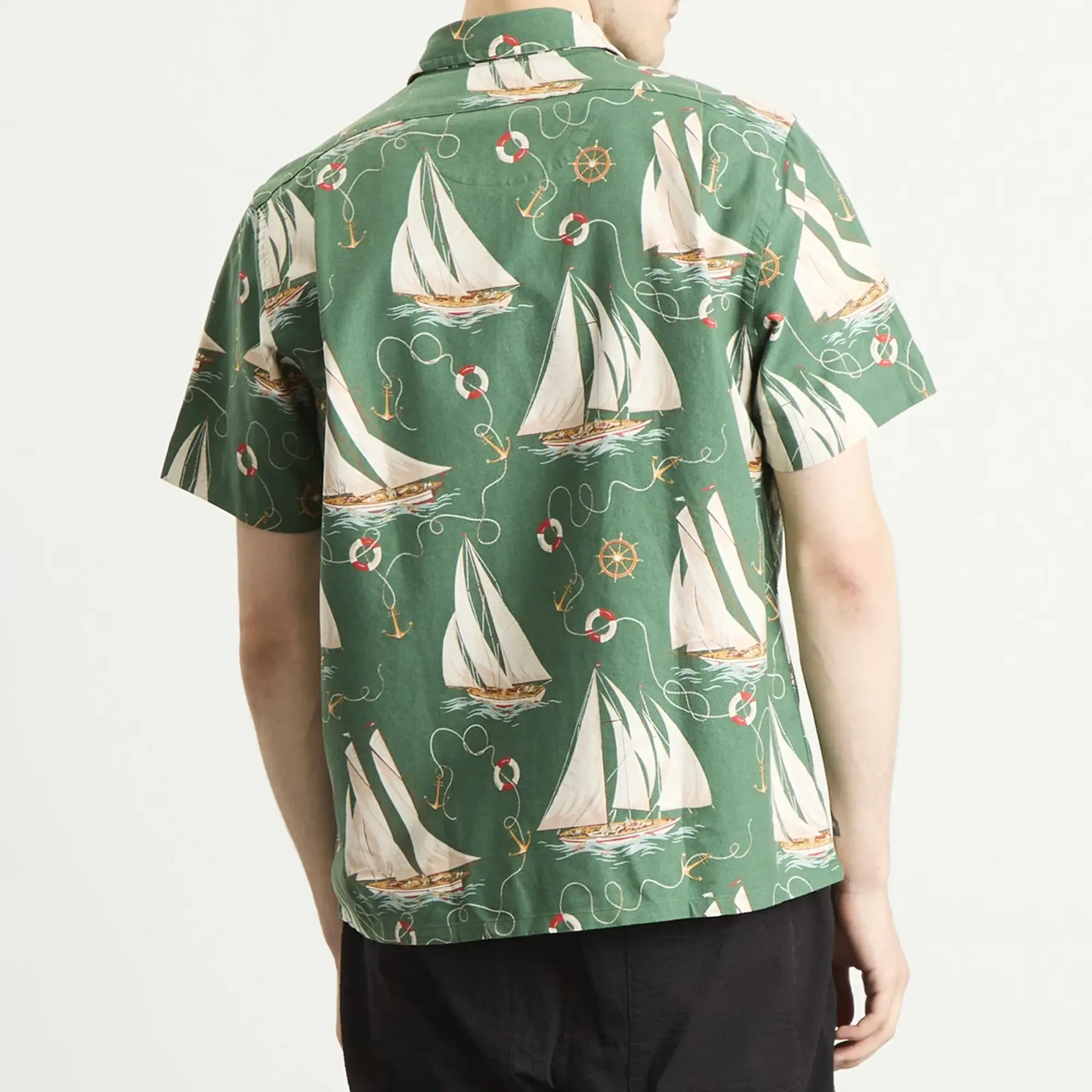 Polo Ralph Lauren Men's Boat Vacation Shirt Helms Anchors