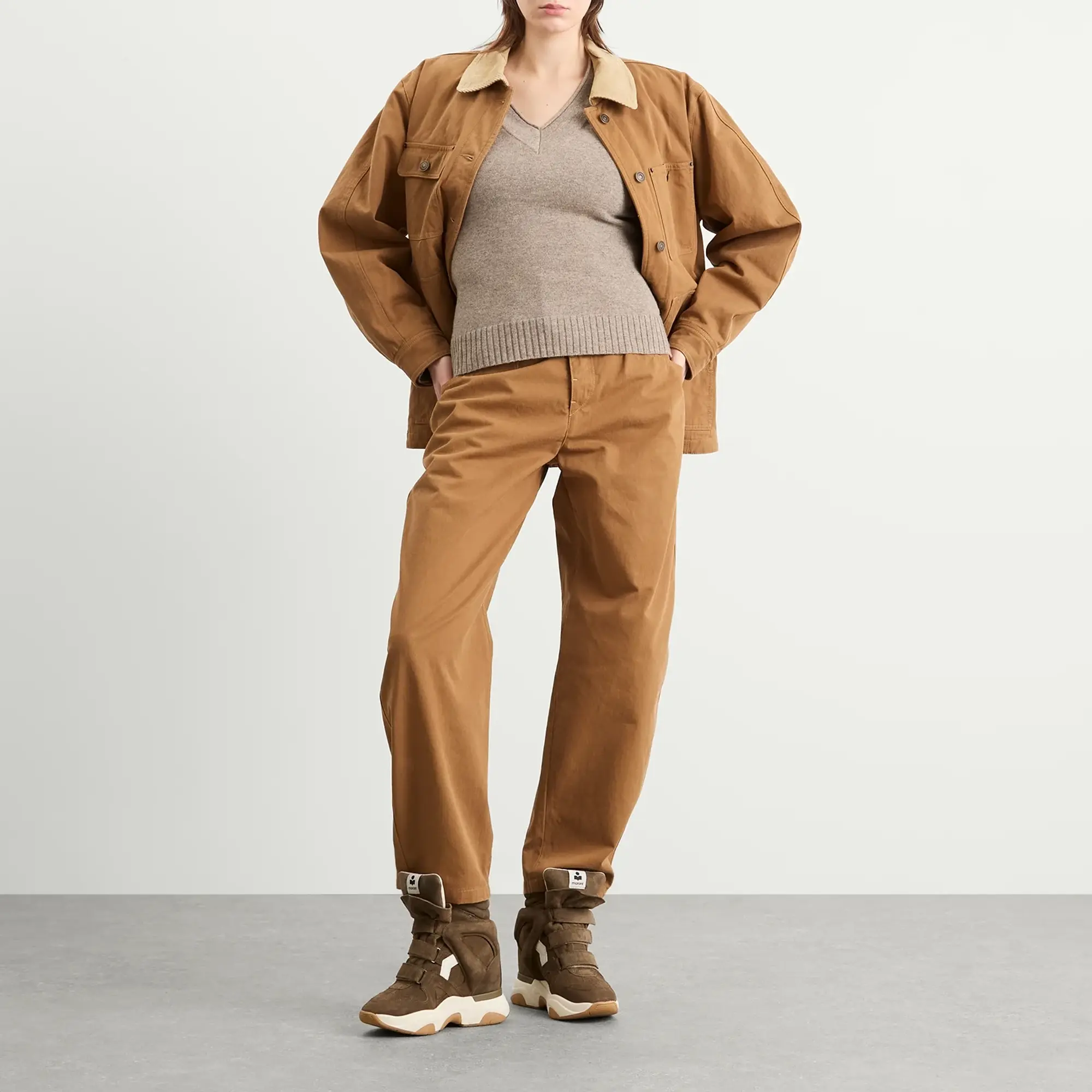 Isabel Marant Women's Ninon Workwear Jacket Cognac
