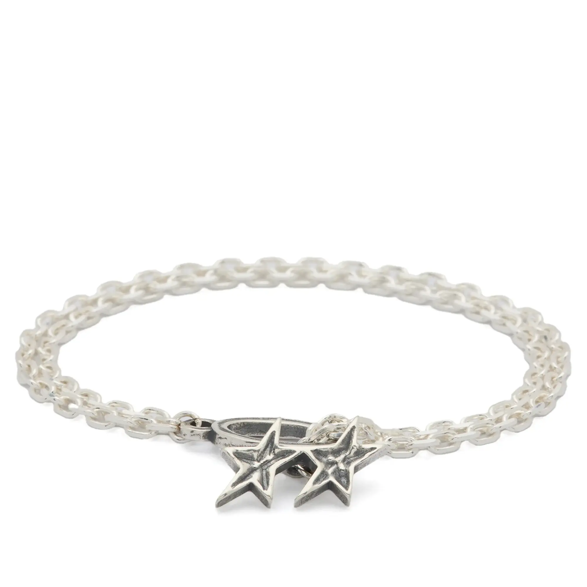TwoJeys Men's Icon Double Chain Bracelet Silver