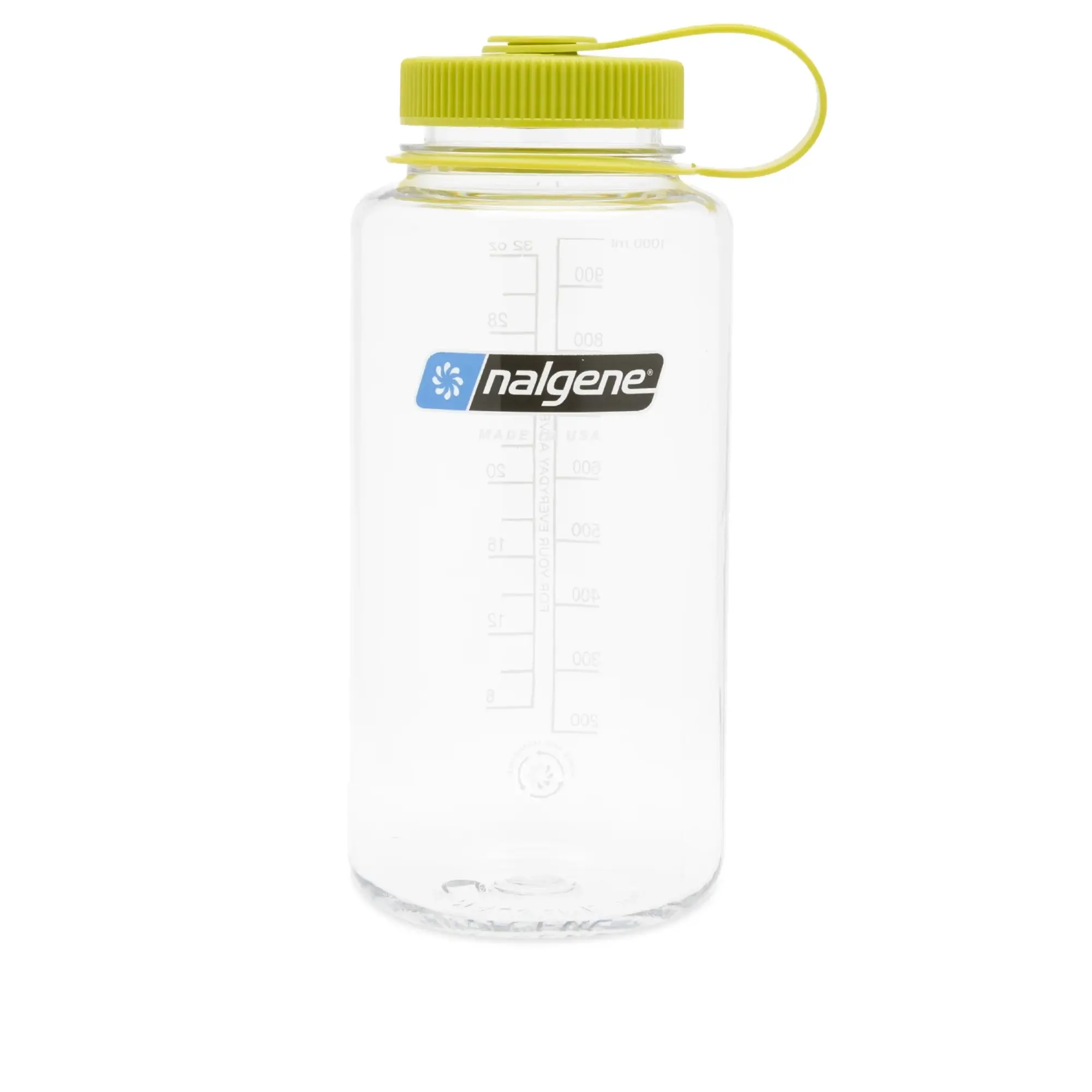 Nalgene Wide Mouth Tritan Sustain Water Bottle Clear/Green 1L