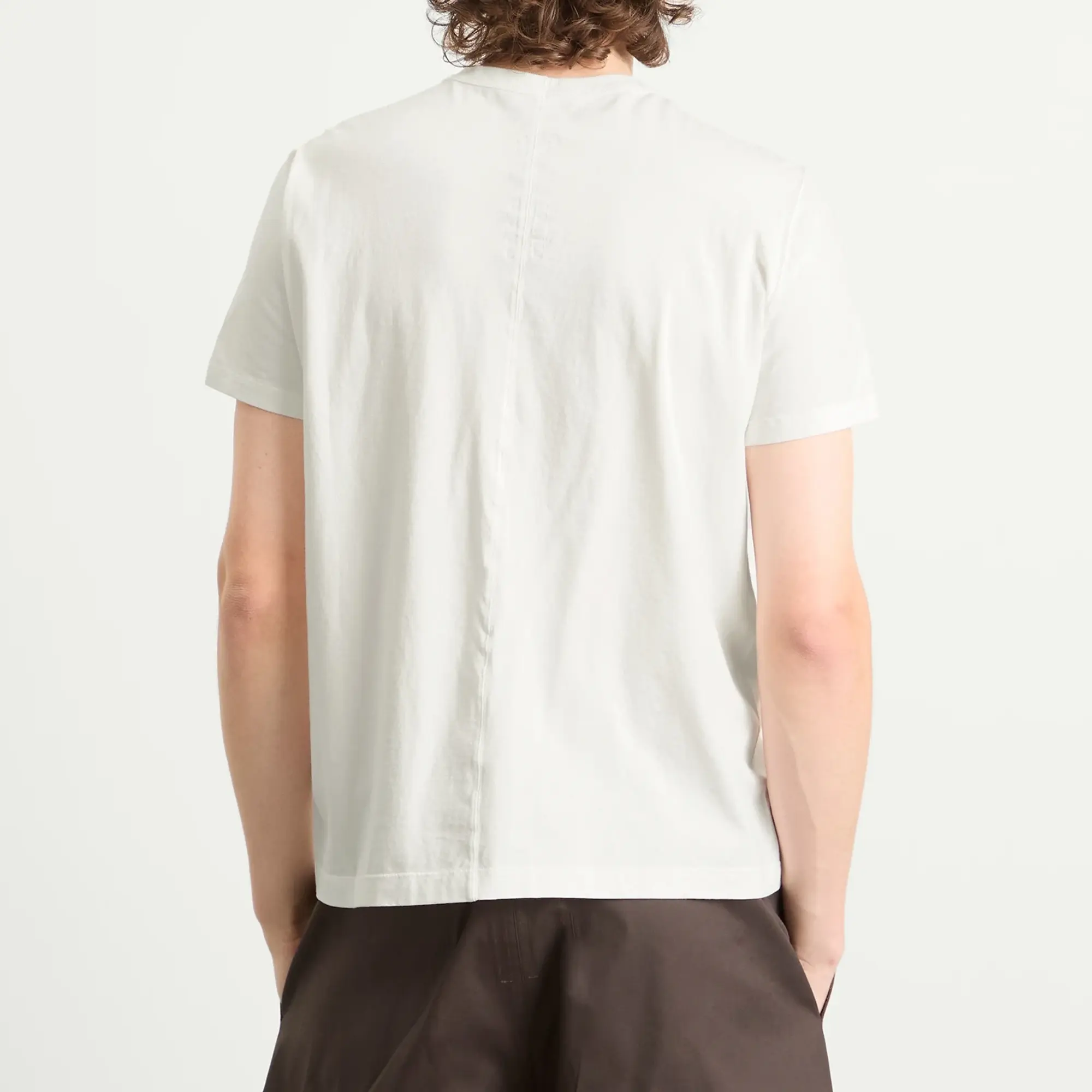 Rick Owens Men's Short Level T-Shirt Milk