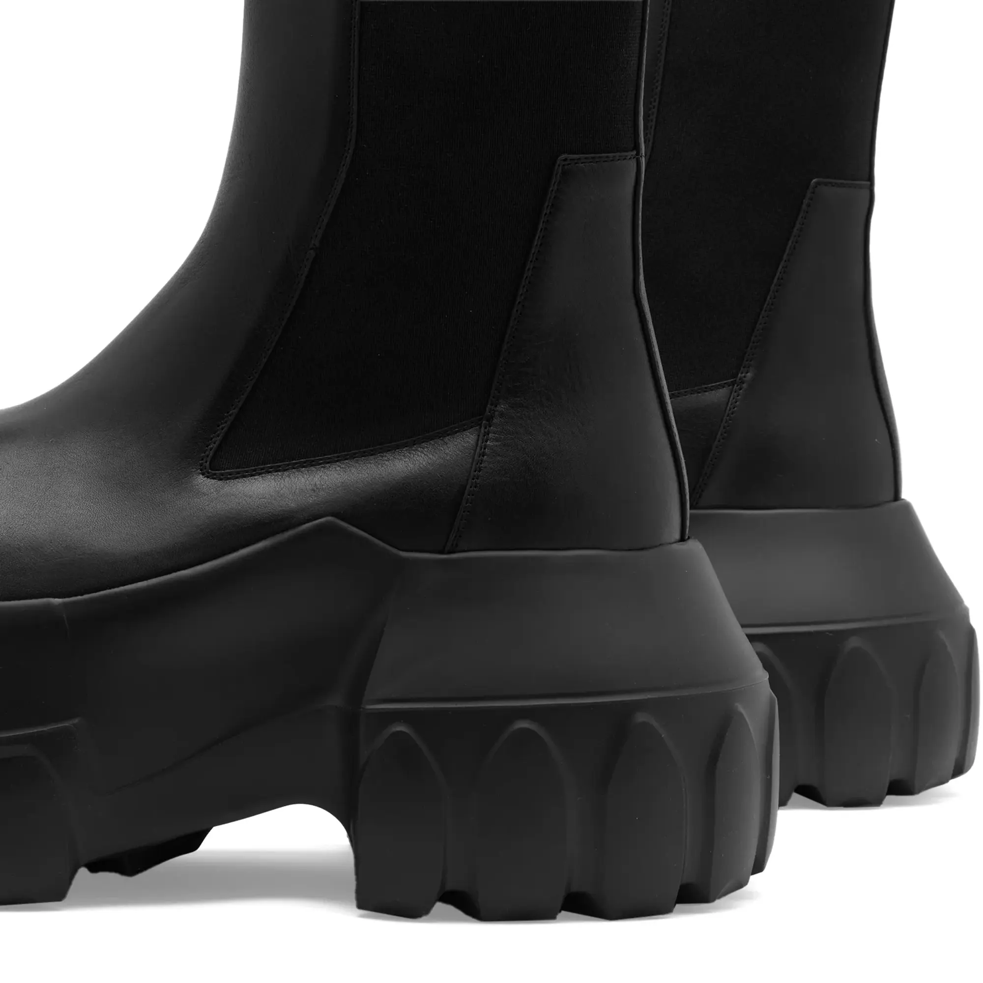 Rick Owens Men's Beatle Mega Tractor Boot Black