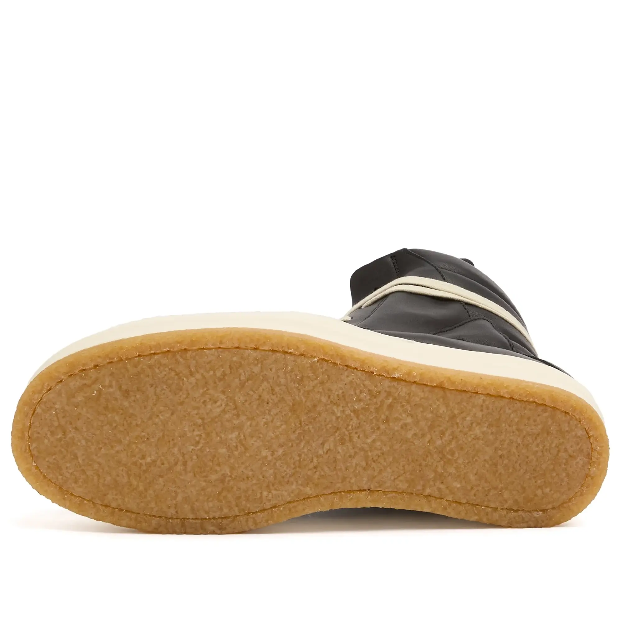 Rick Owens Men's Creep Geobasket Sneaker Black/Milk
