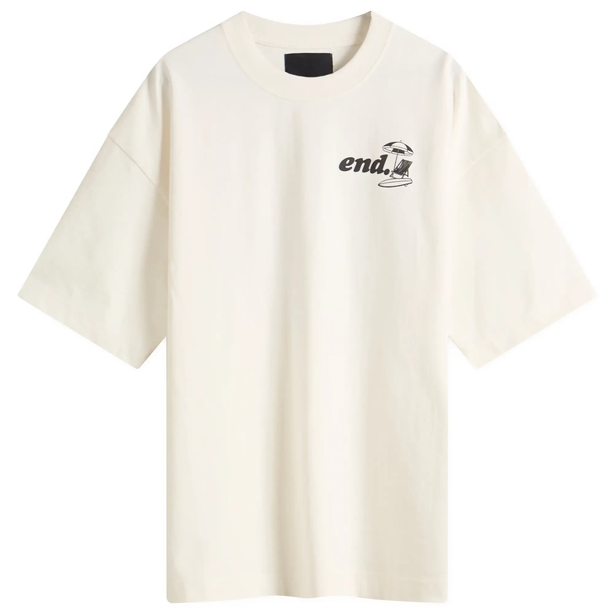 END. Coastal Board Repairs T-Shirt Ecru