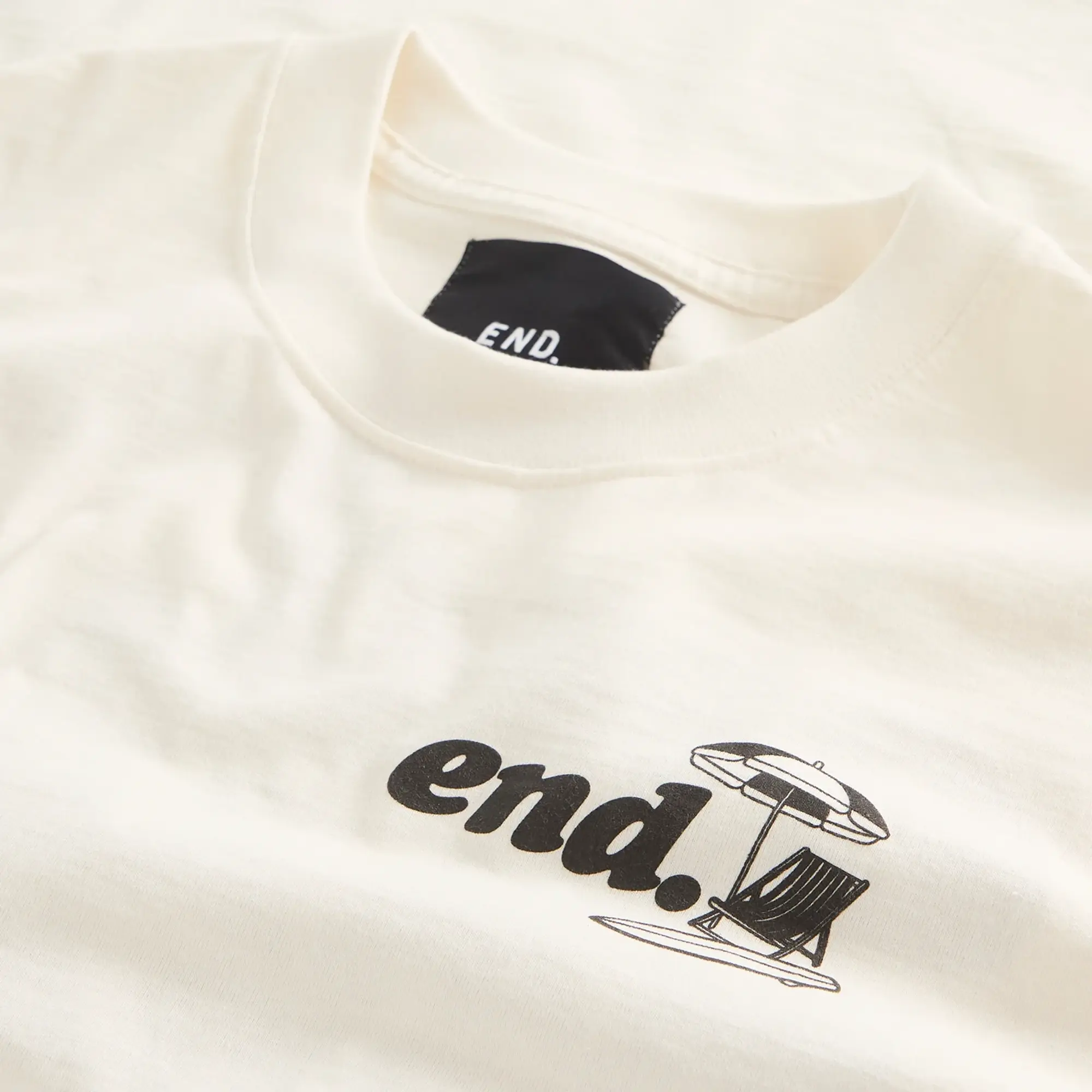 END. Coastal Board Repairs T-Shirt Ecru