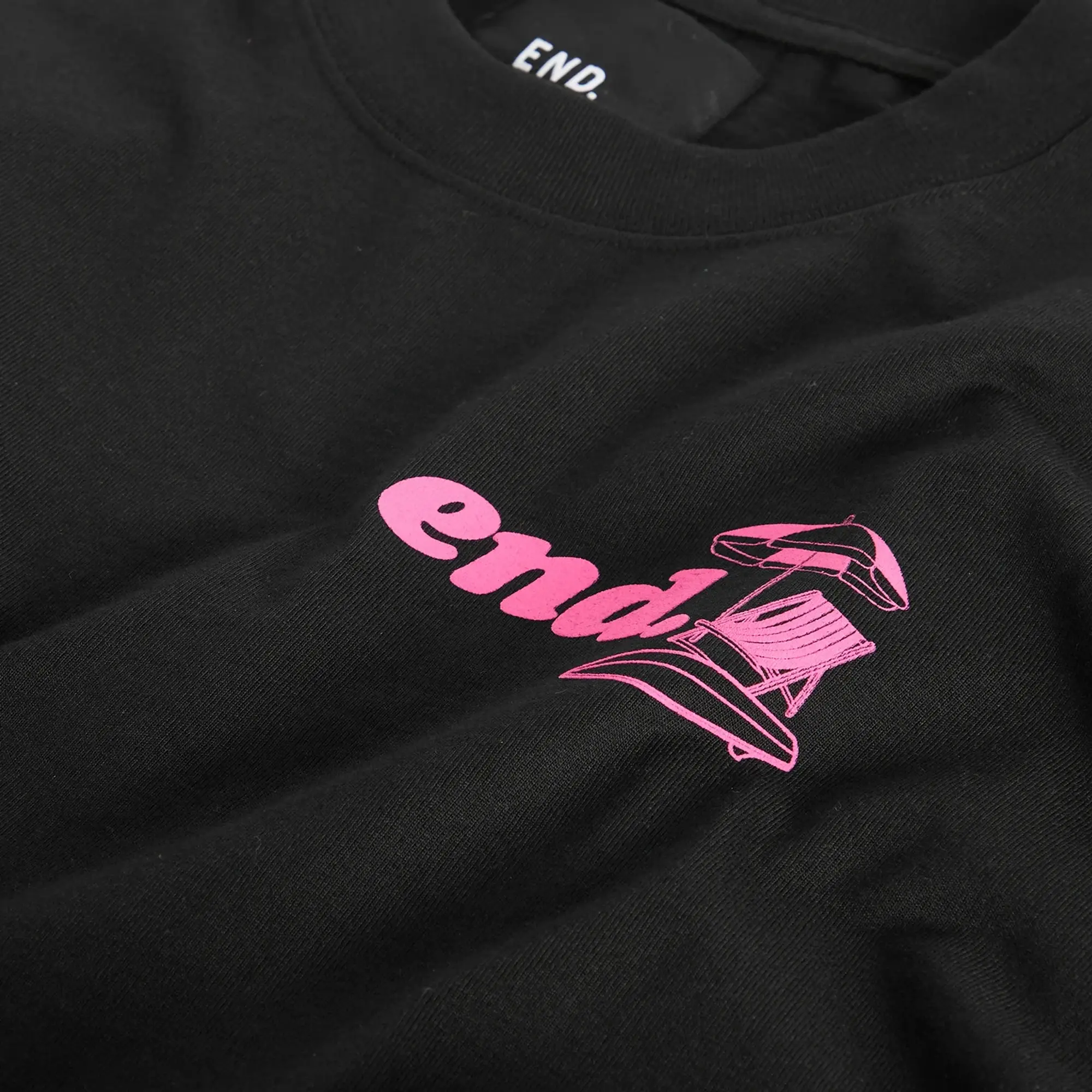 END. Coastal Board Repairs Long Sleeve T-Shirt Black