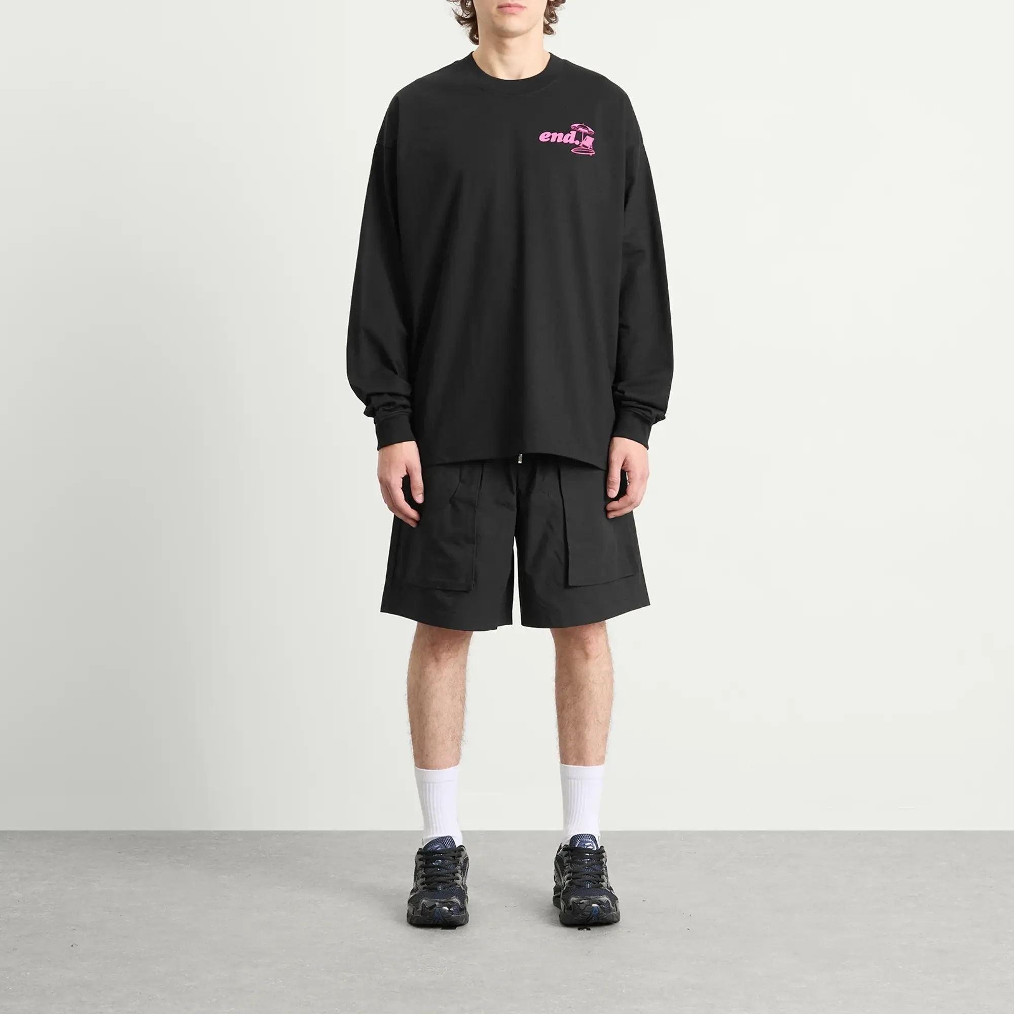 END. Coastal Board Repairs Long Sleeve T-Shirt Black