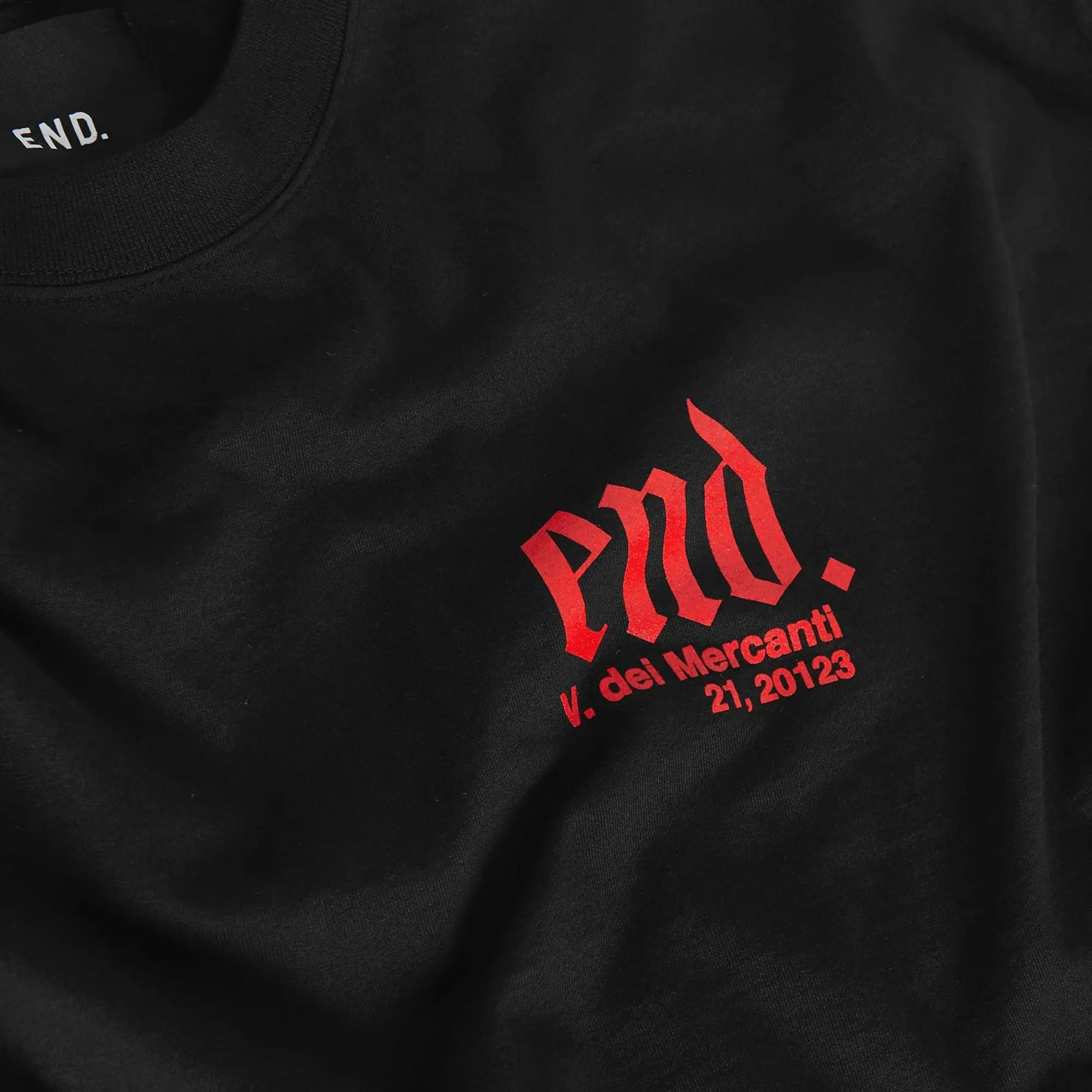 END. END. City Series 2.0 Milan Long Sleeve T-Shirt Black