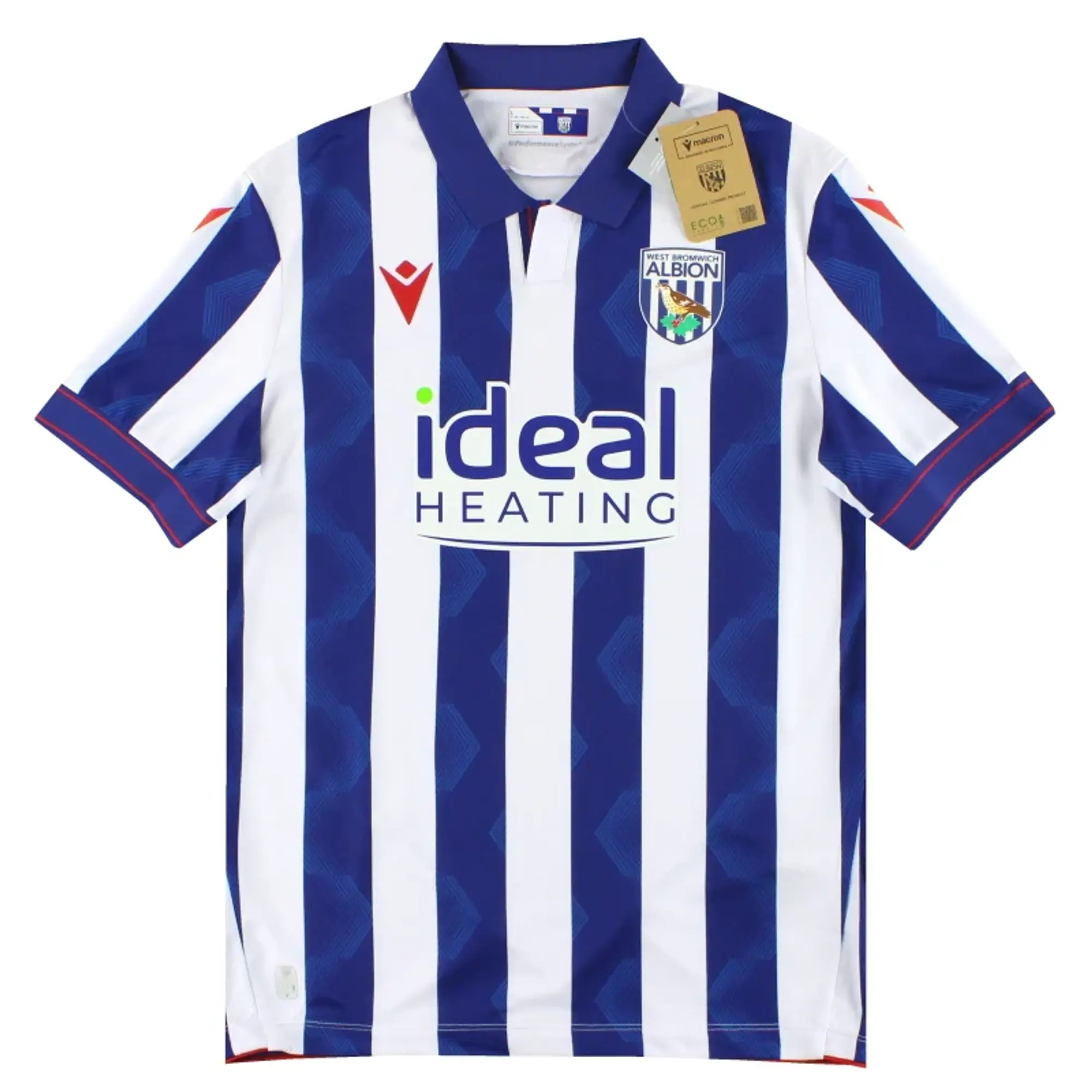 2024-25 West Brom Macron Home Shirt *BNIB* L - West Brom / BNIB / Large