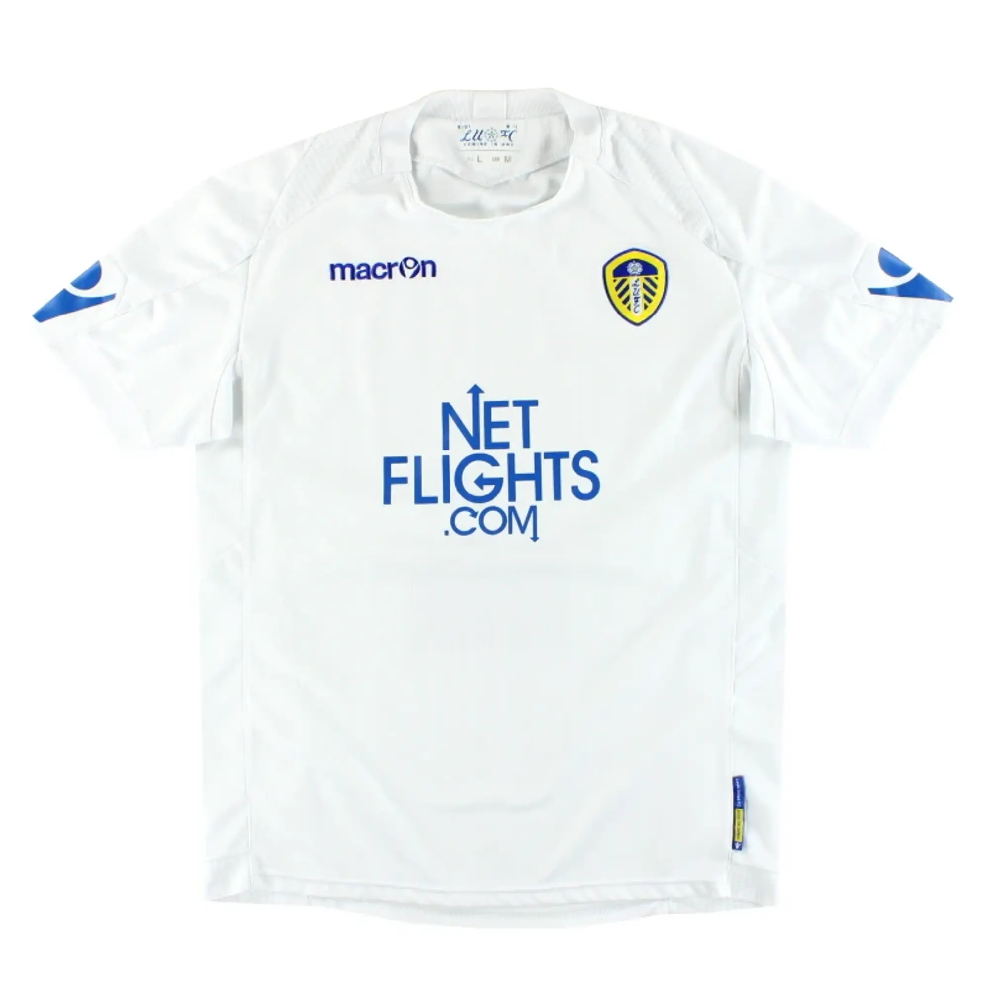2010-11 Leeds Macron Home Shirt M - Leeds / Excellent / Medium