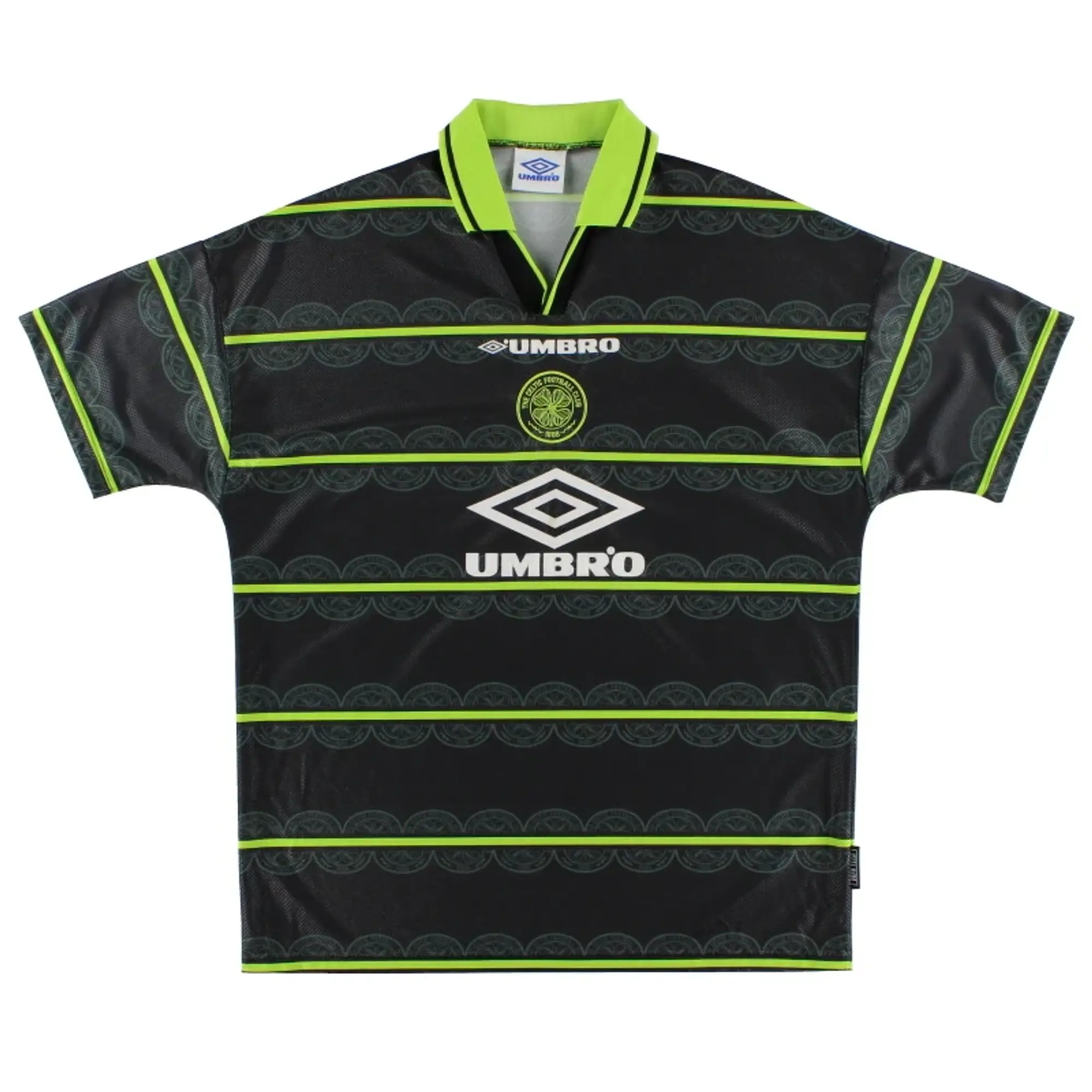 1998-99 Celtic Umbro Away Shirt M - Celtic / Very good / Medium