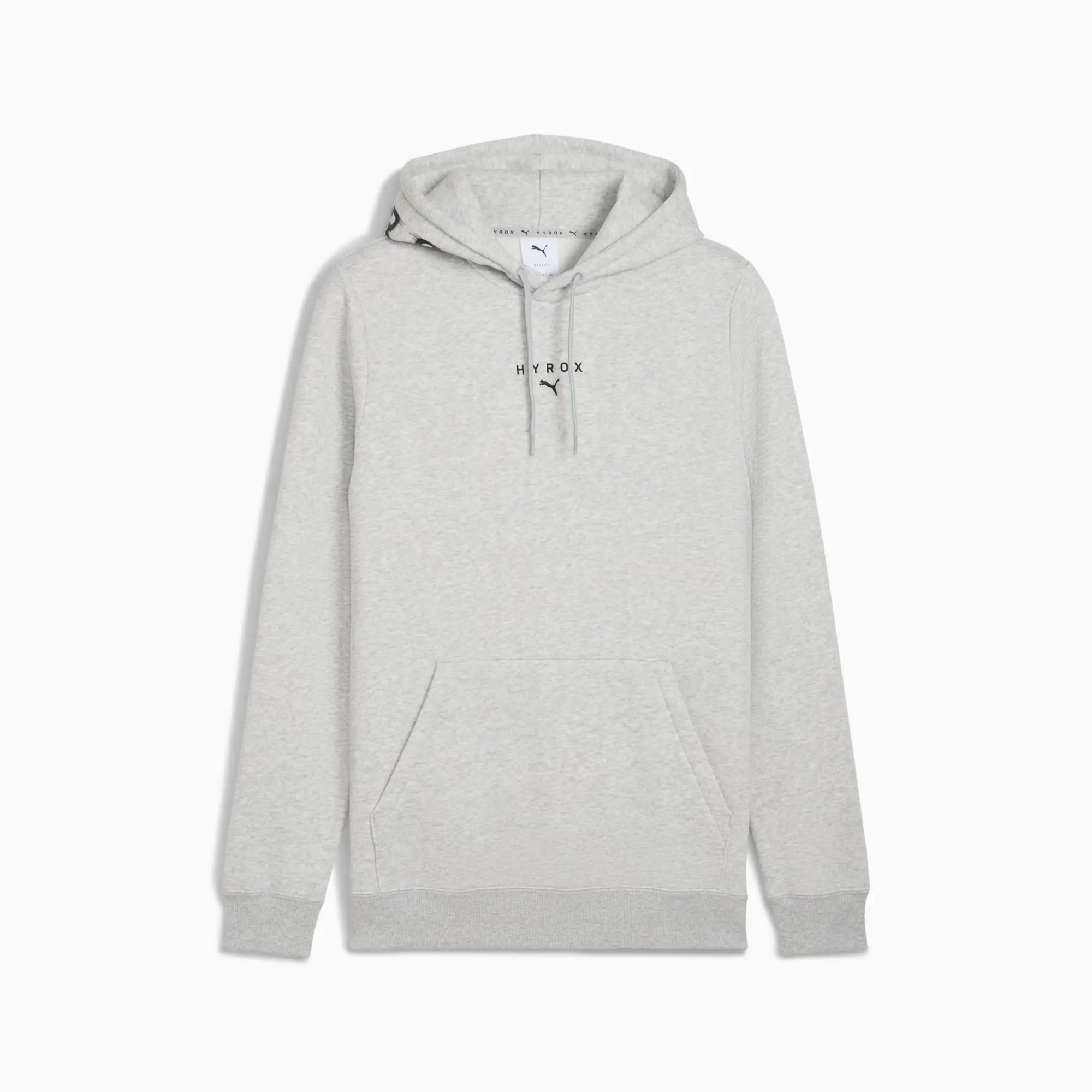 PUMA x HYROX Heavyweight Hoodie Men, Light Grey Heather, size Large