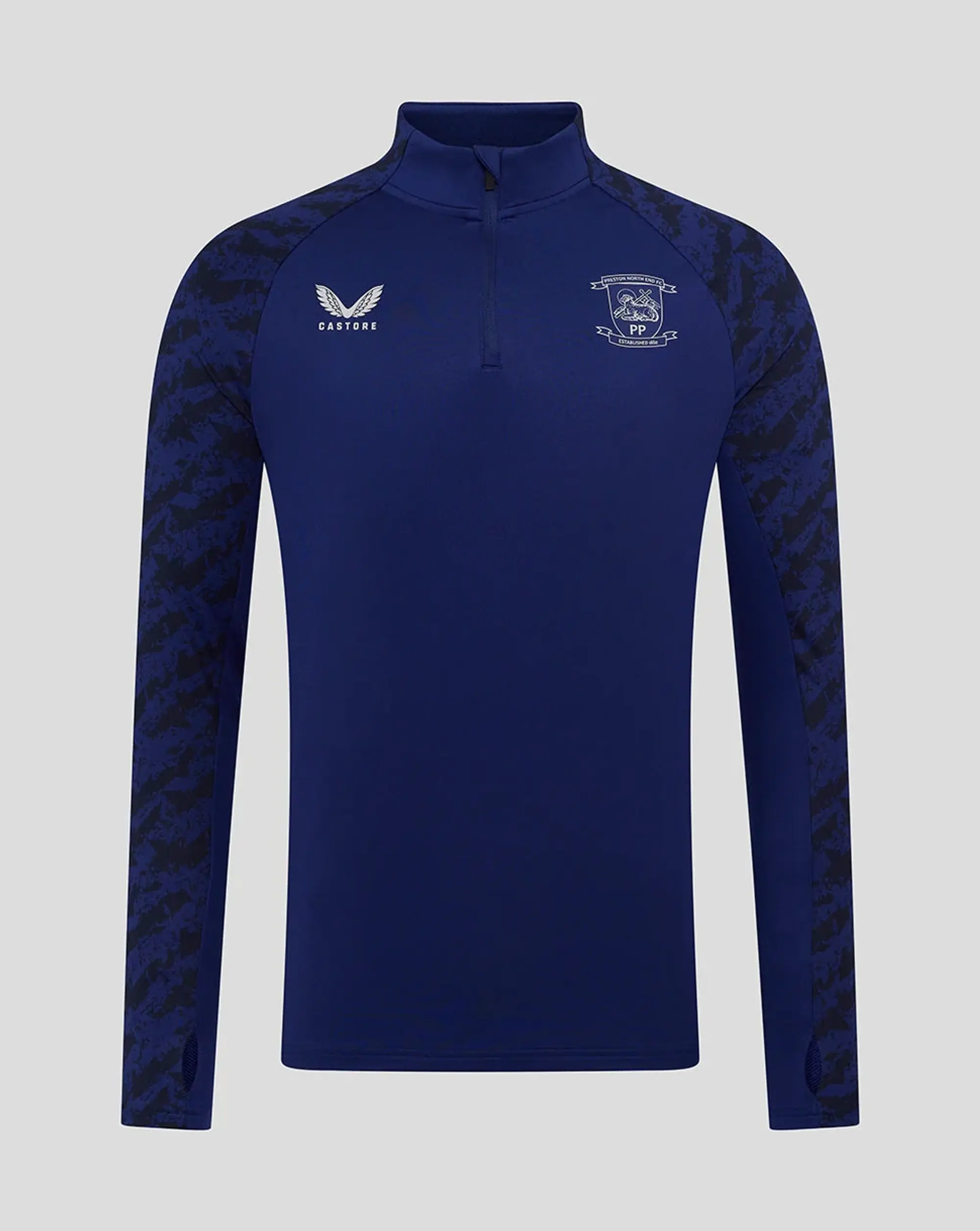 Castore Preston Junior 25/26 Training Midlayer Top - Blue