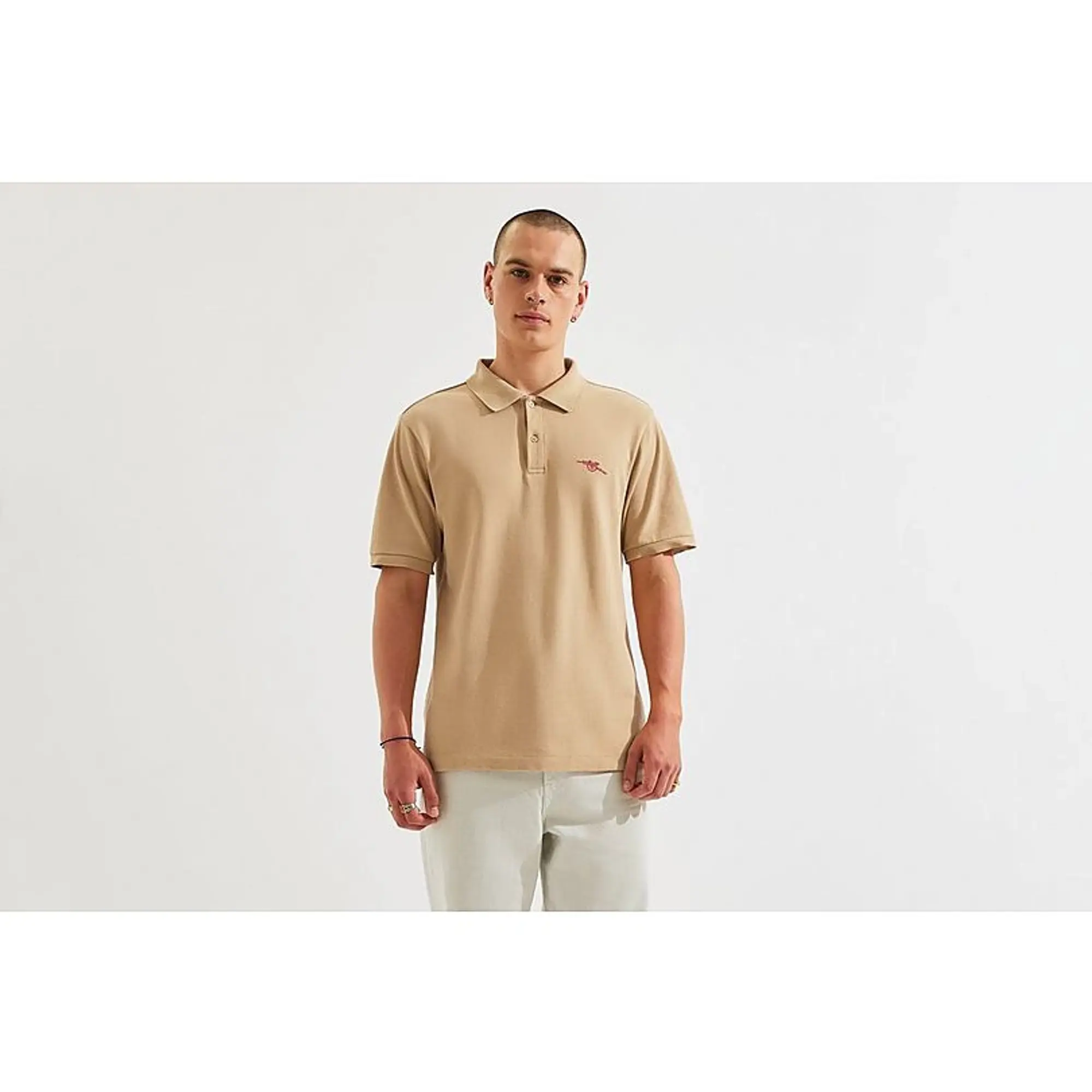 Arsenal Cannon Polo Shirt in Beige, Multicolor