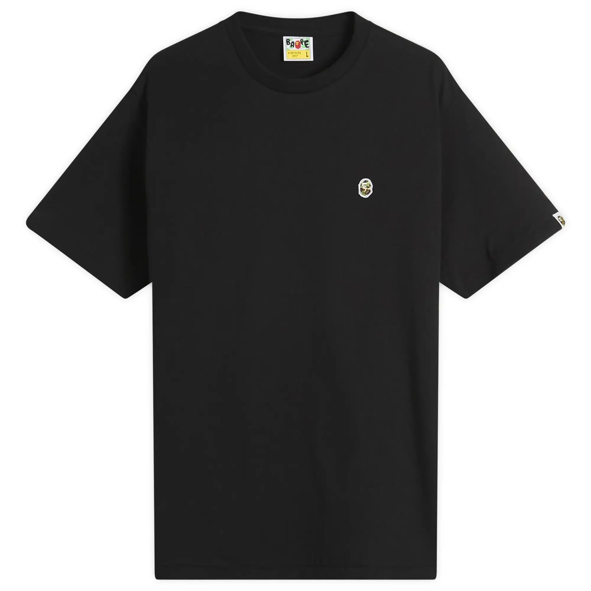 A Bathing Ape Men's Abc Camo One Point Tee Black X Green