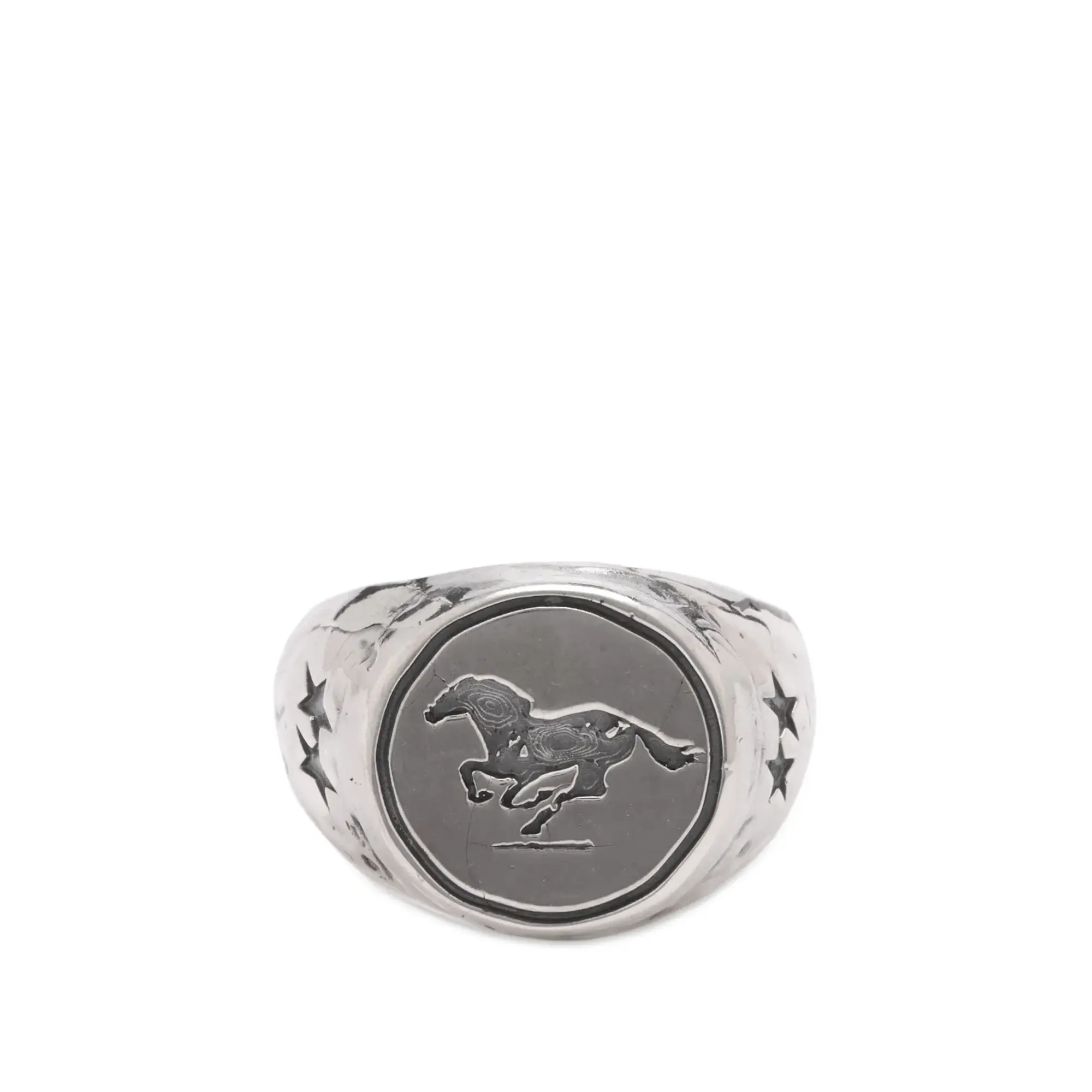 TwoJeys Men's Galloping Signet Silver