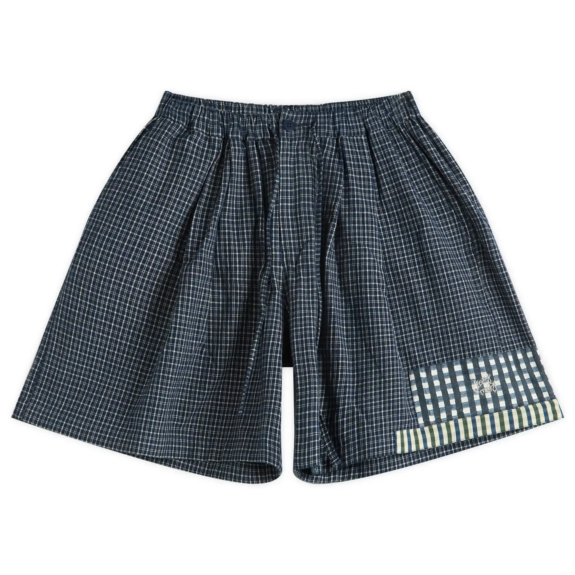 Story mfg. Men's Bridge Shorts Indigo Picnic