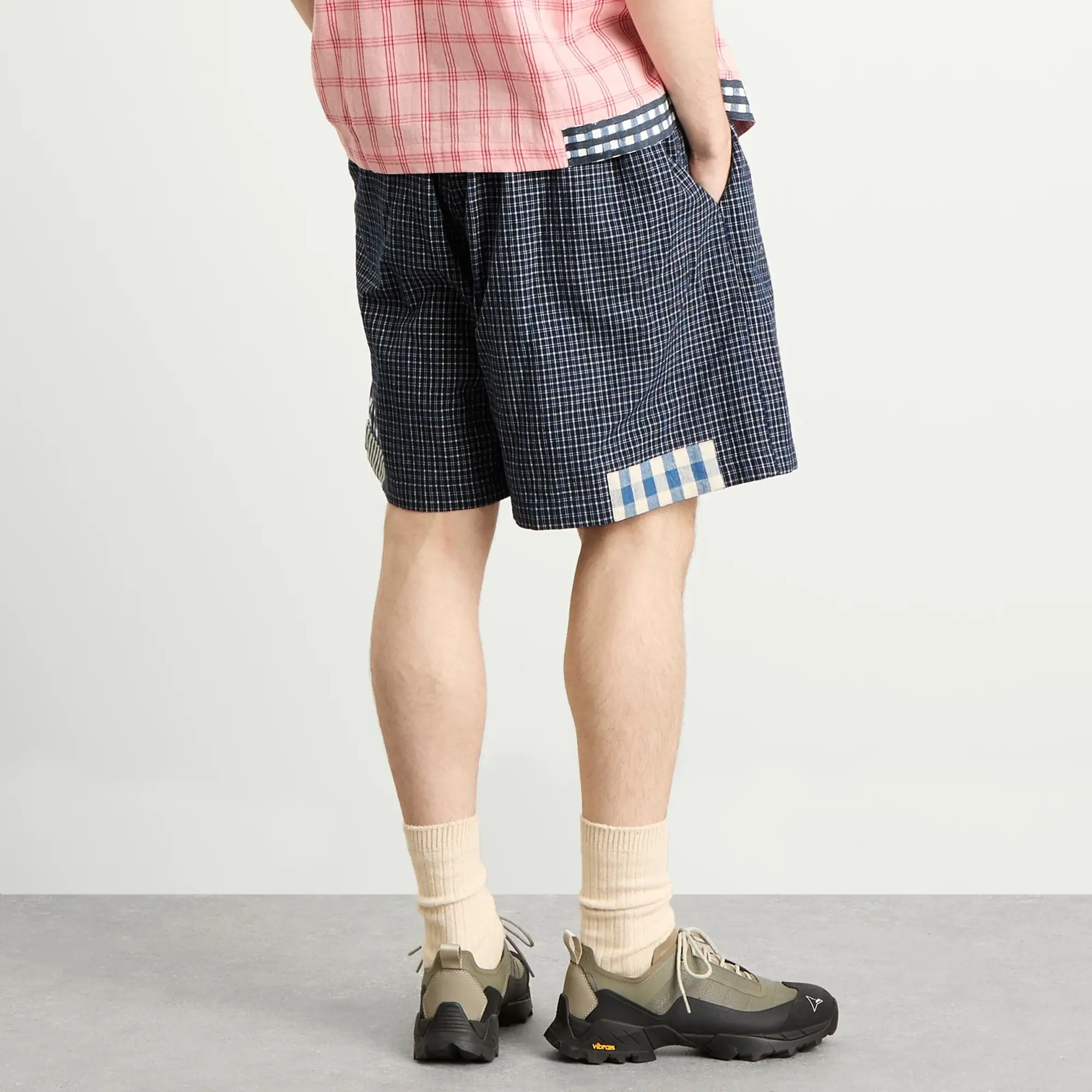 Story mfg. Men's Bridge Shorts Indigo Picnic
