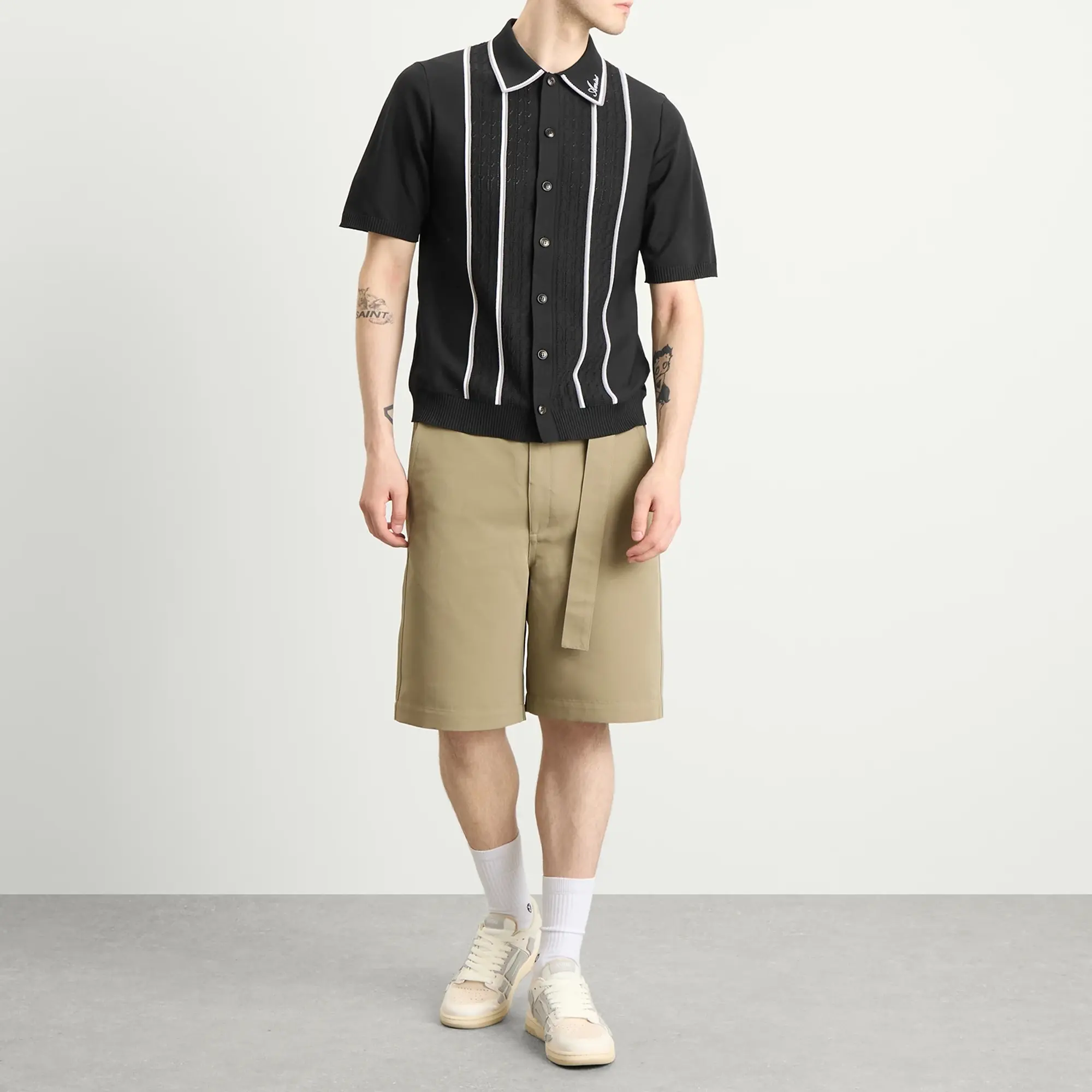 AMIRI Men's AMIRI Men's Script Stripe Shirt Black