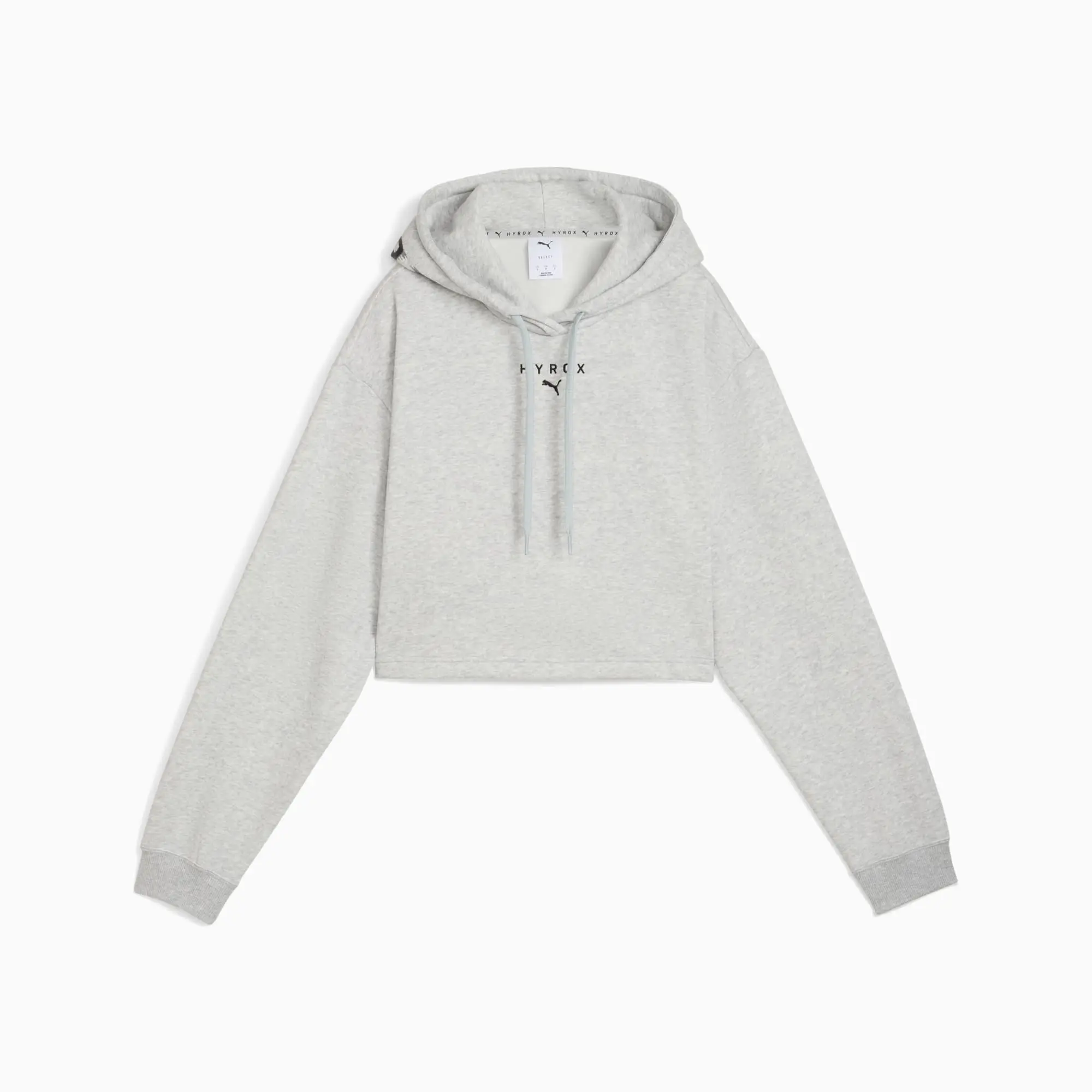 PUMA x HYROX Heavyweight Hoodie Women, Light Grey Heather, size 3XL