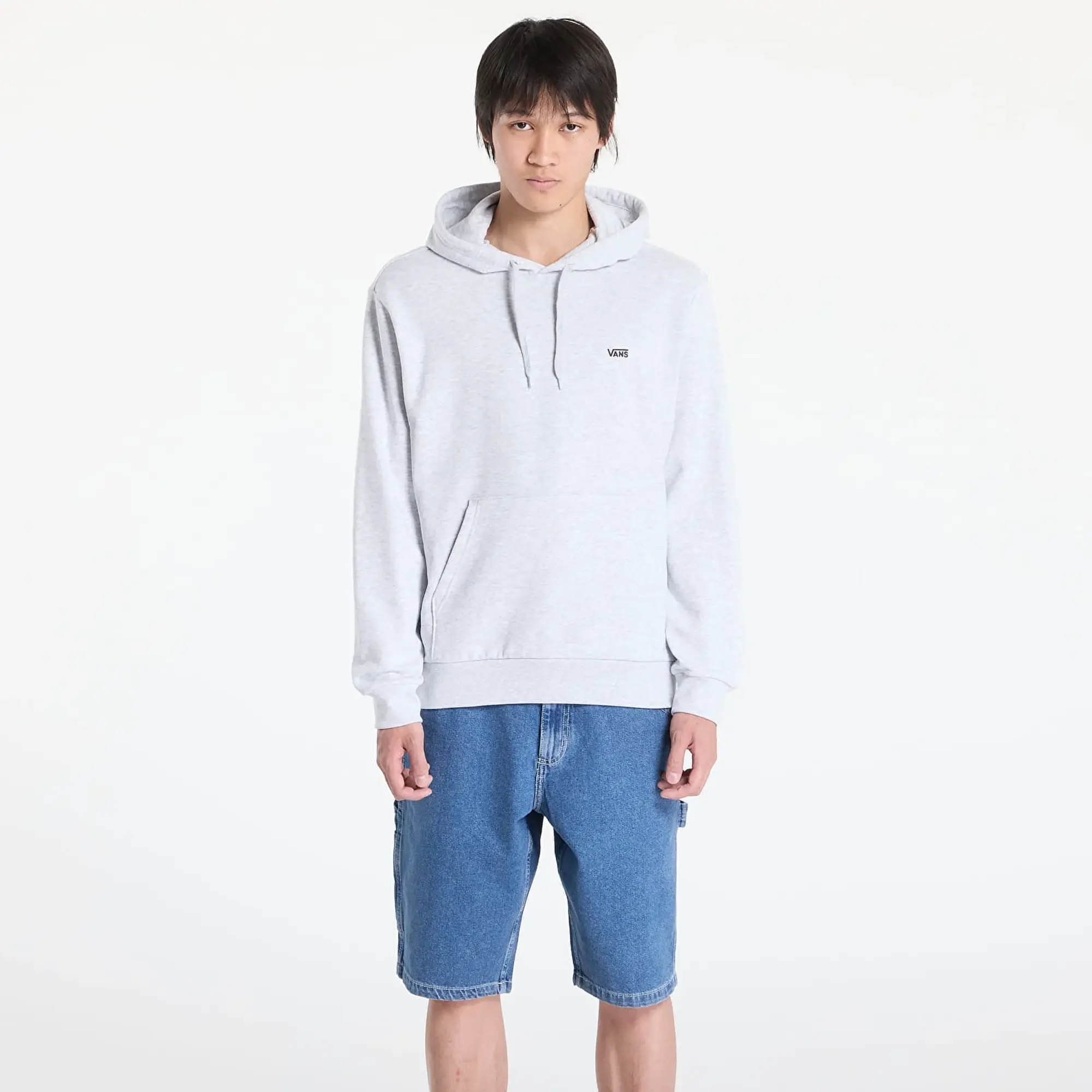 Sweatshirt Vans Left Chest Pull Over Hoodie Light Grey Heather S