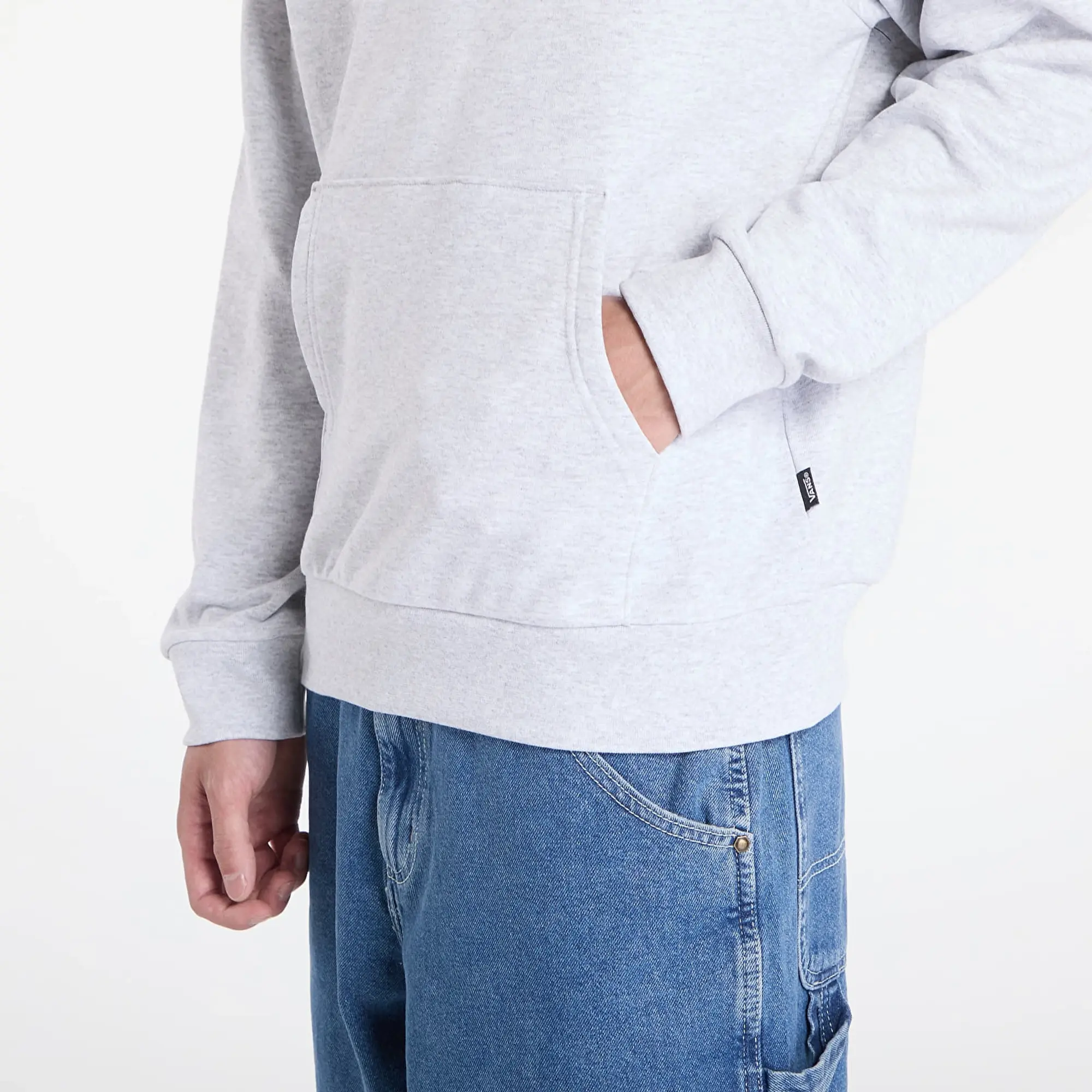 Sweatshirt Vans Left Chest Pull Over Hoodie Light Grey Heather S